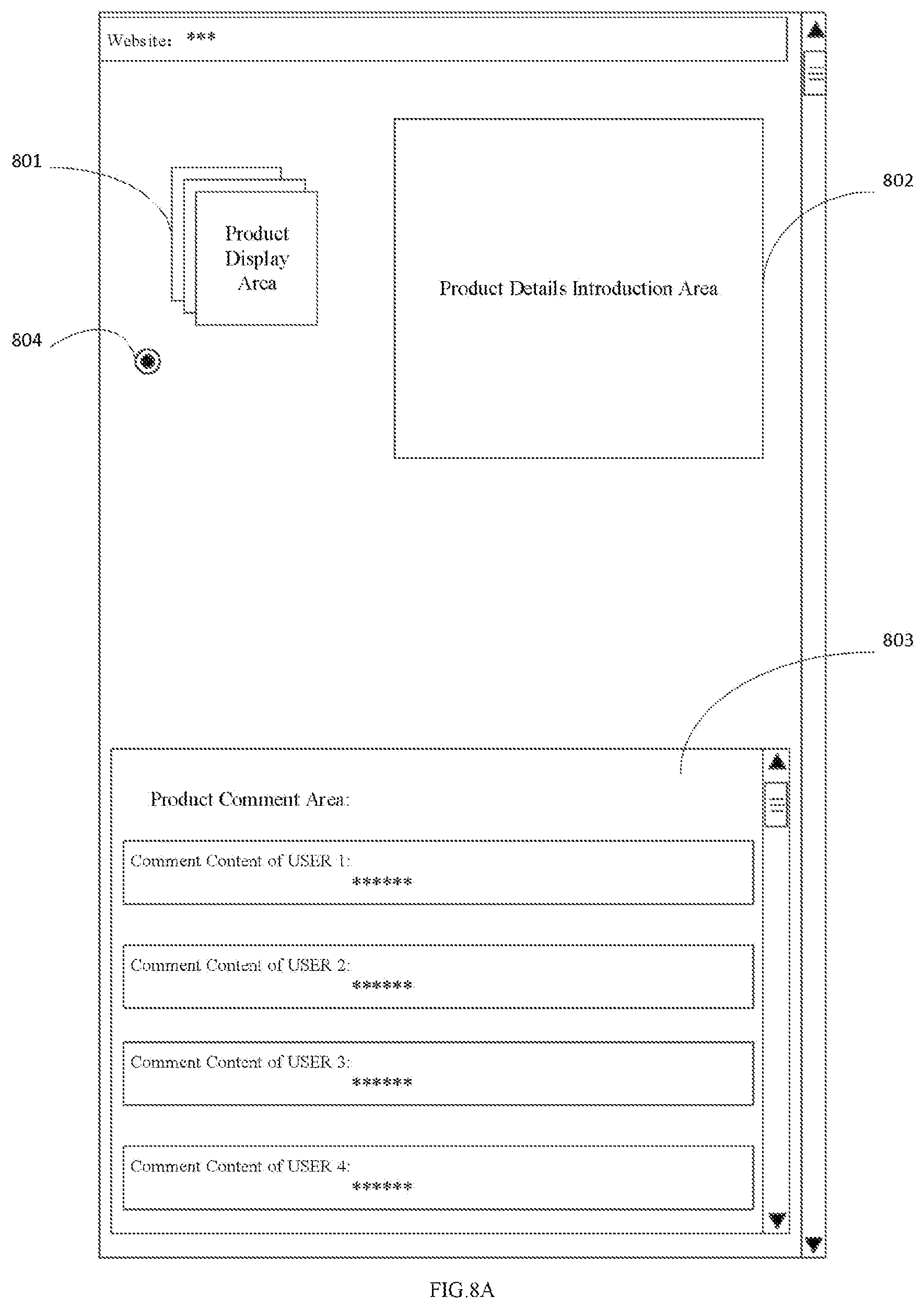 Patent US12314984 Figure 8 – Method and apparatus for displaying product review information, electronic device and storage medium