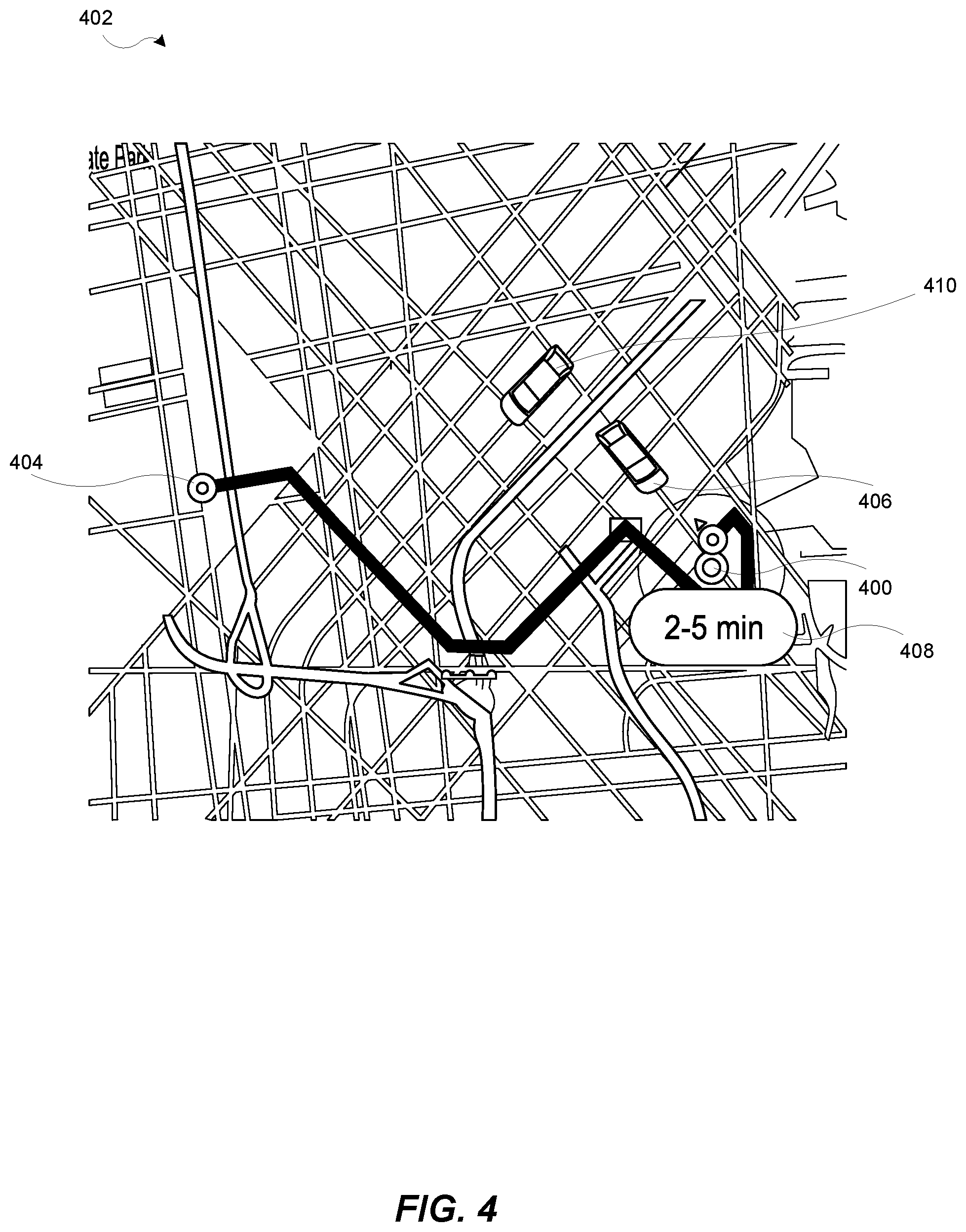 Patent US12314989 Figure 4 – Systems and methods for determining a pre-request transportation match between transportation requestor devices and transportation provider devices