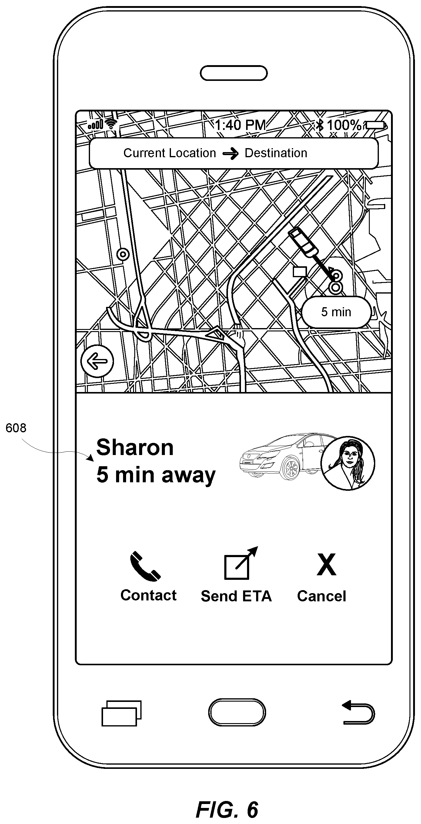 Patent US12314989 Figure 6 – Systems and methods for determining a pre-request transportation match between transportation requestor devices and transportation provider devices