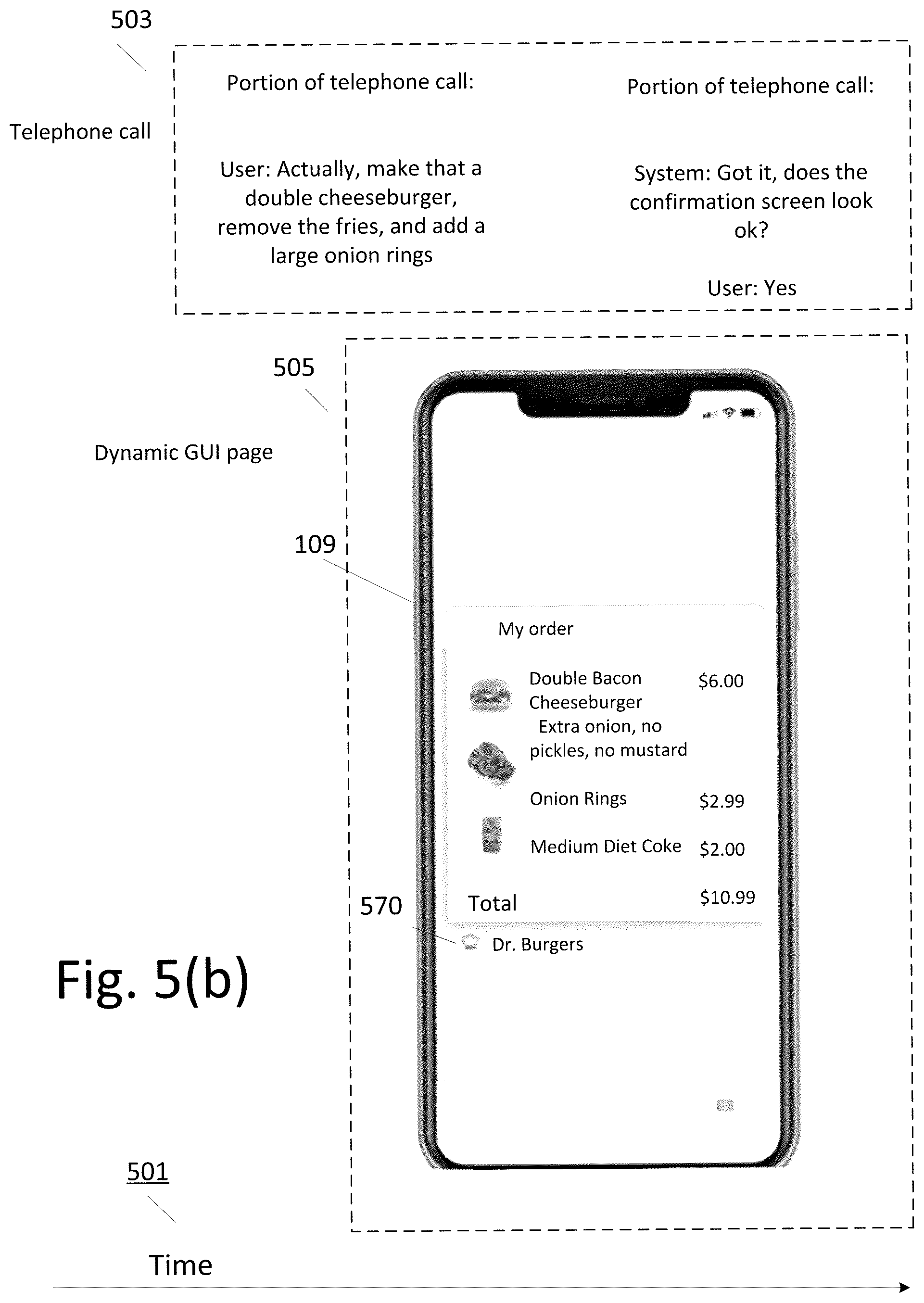 Patent US12314991 Figure 7 – Method and system for controlling a graphical user interface by telephone