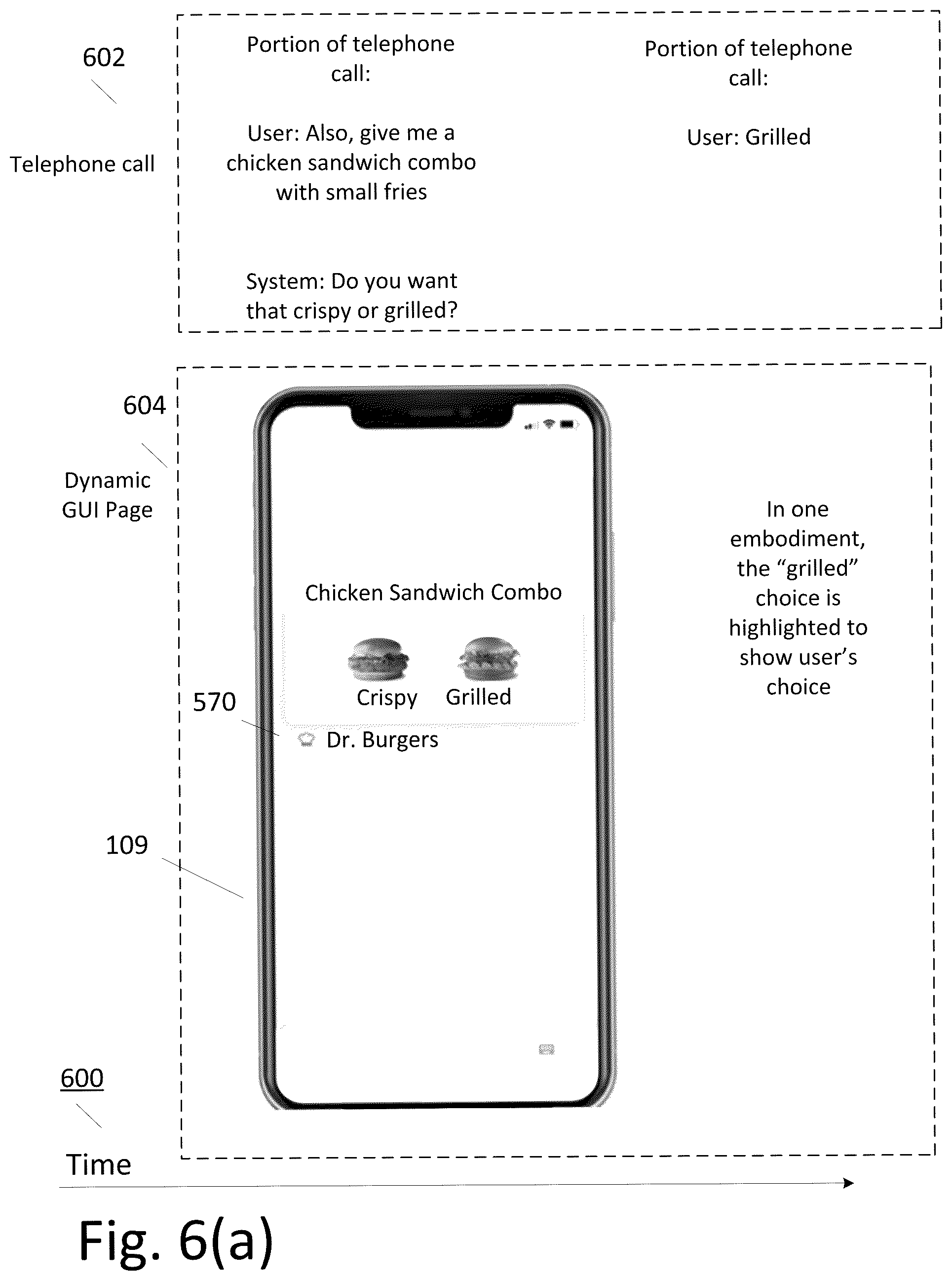 Patent US12314991 Figure 8 – Method and system for controlling a graphical user interface by telephone