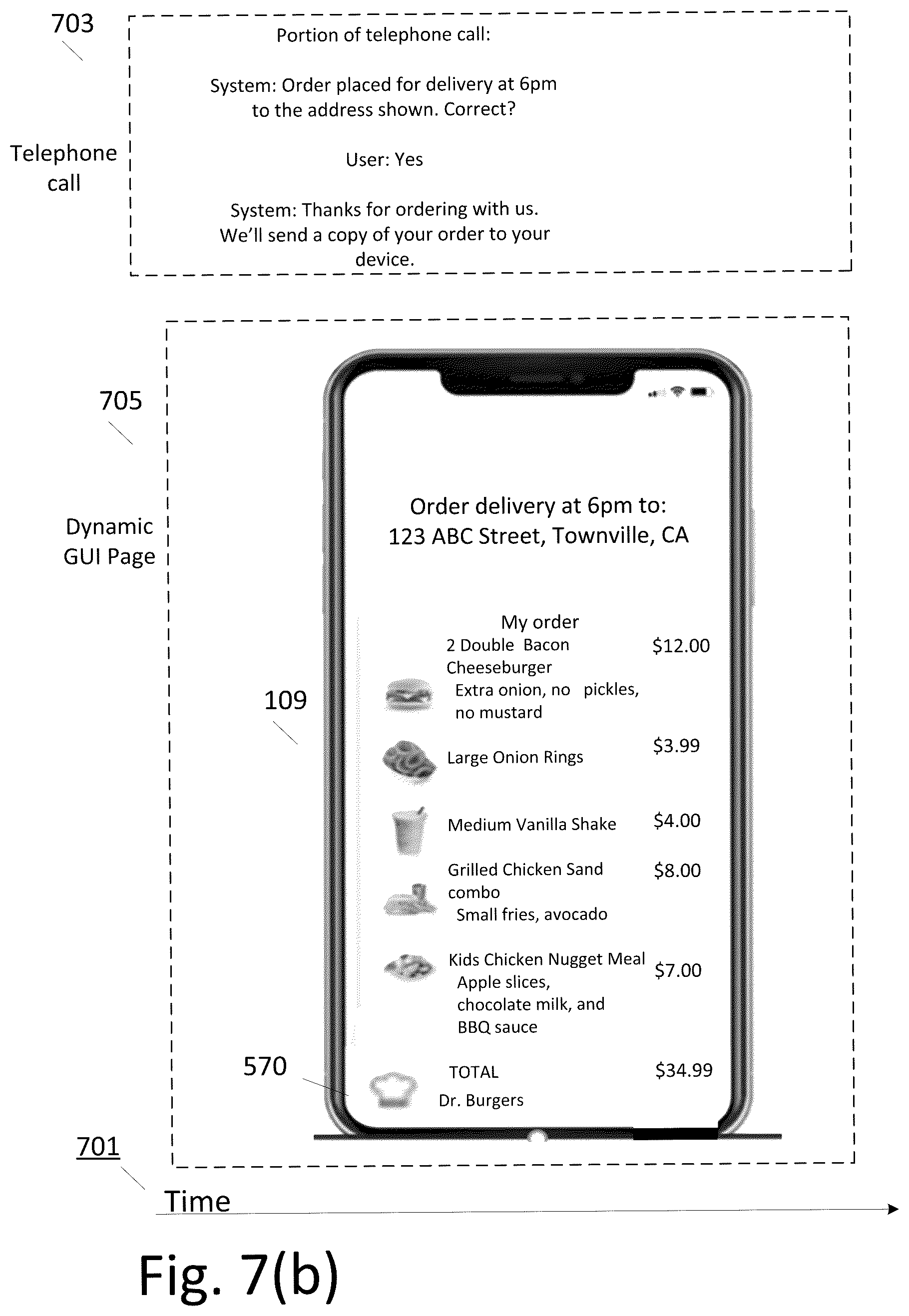 Patent US12314991 Figure 11 – Method and system for controlling a graphical user interface by telephone