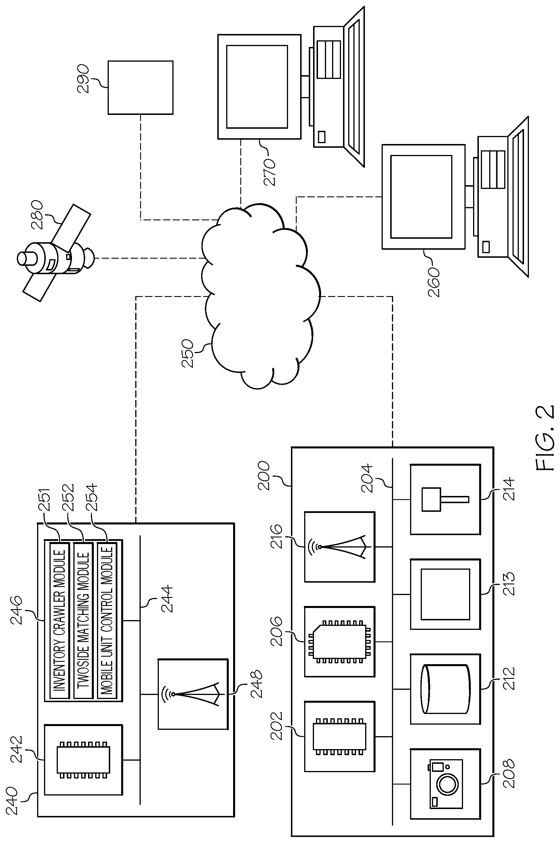 Patent US12314993 Figure 2 – Methods and systems for identifying underused properties and utilizing underused properties by leveraging mobile units