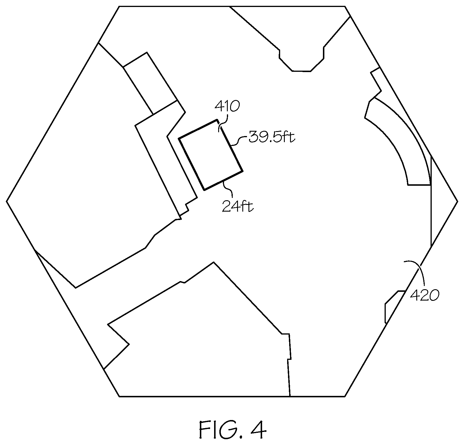 Patent US12314993 Figure 4 – Methods and systems for identifying underused properties and utilizing underused properties by leveraging mobile units
