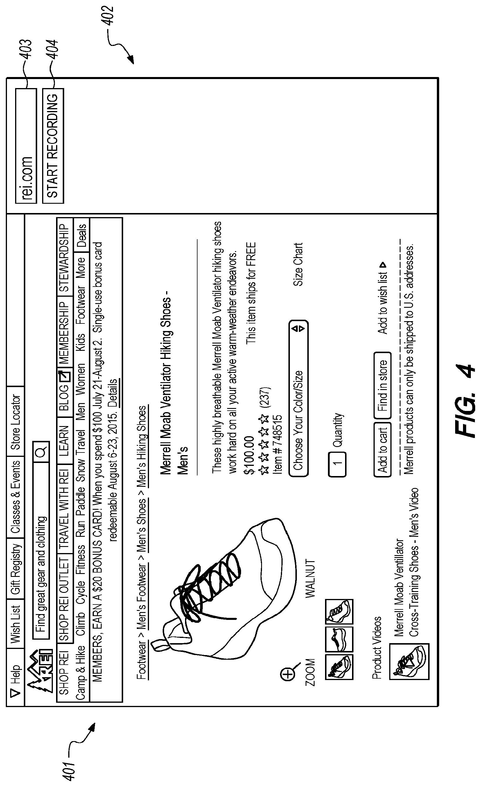 Patent US12314995 Figure 4 – Automated sequential site navigation