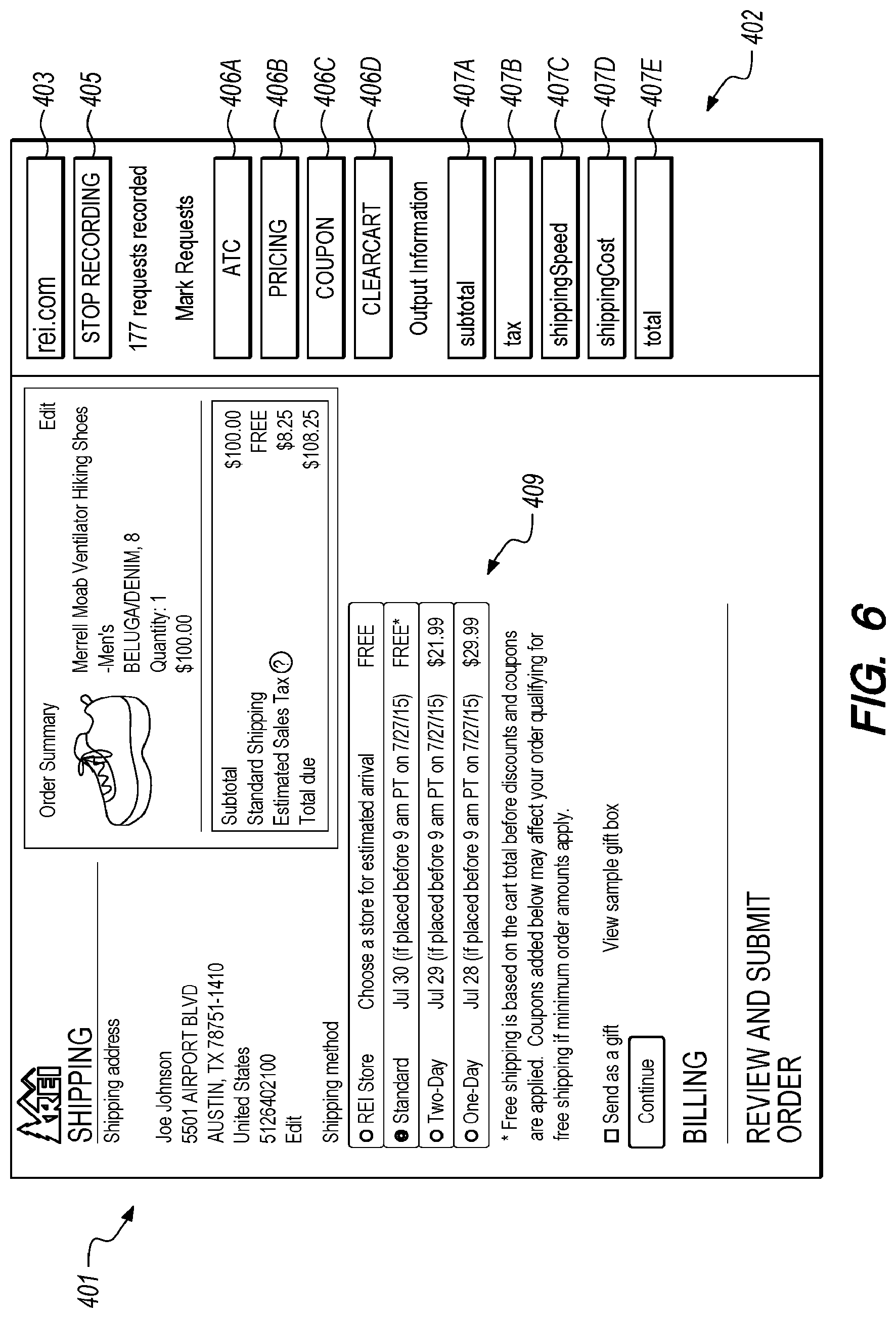 Patent US12314995 Figure 6 – Automated sequential site navigation