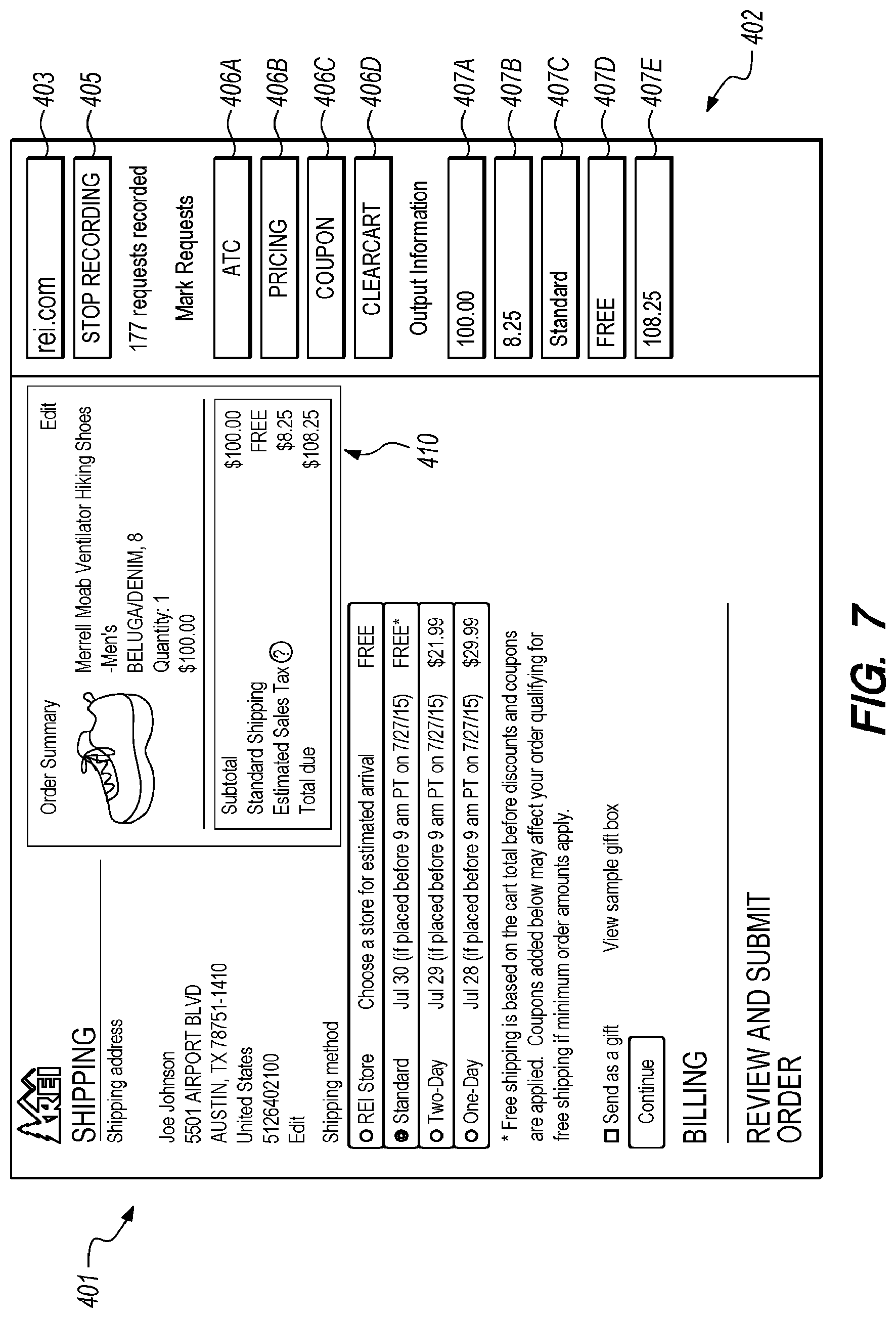 Patent US12314995 Figure 7 – Automated sequential site navigation