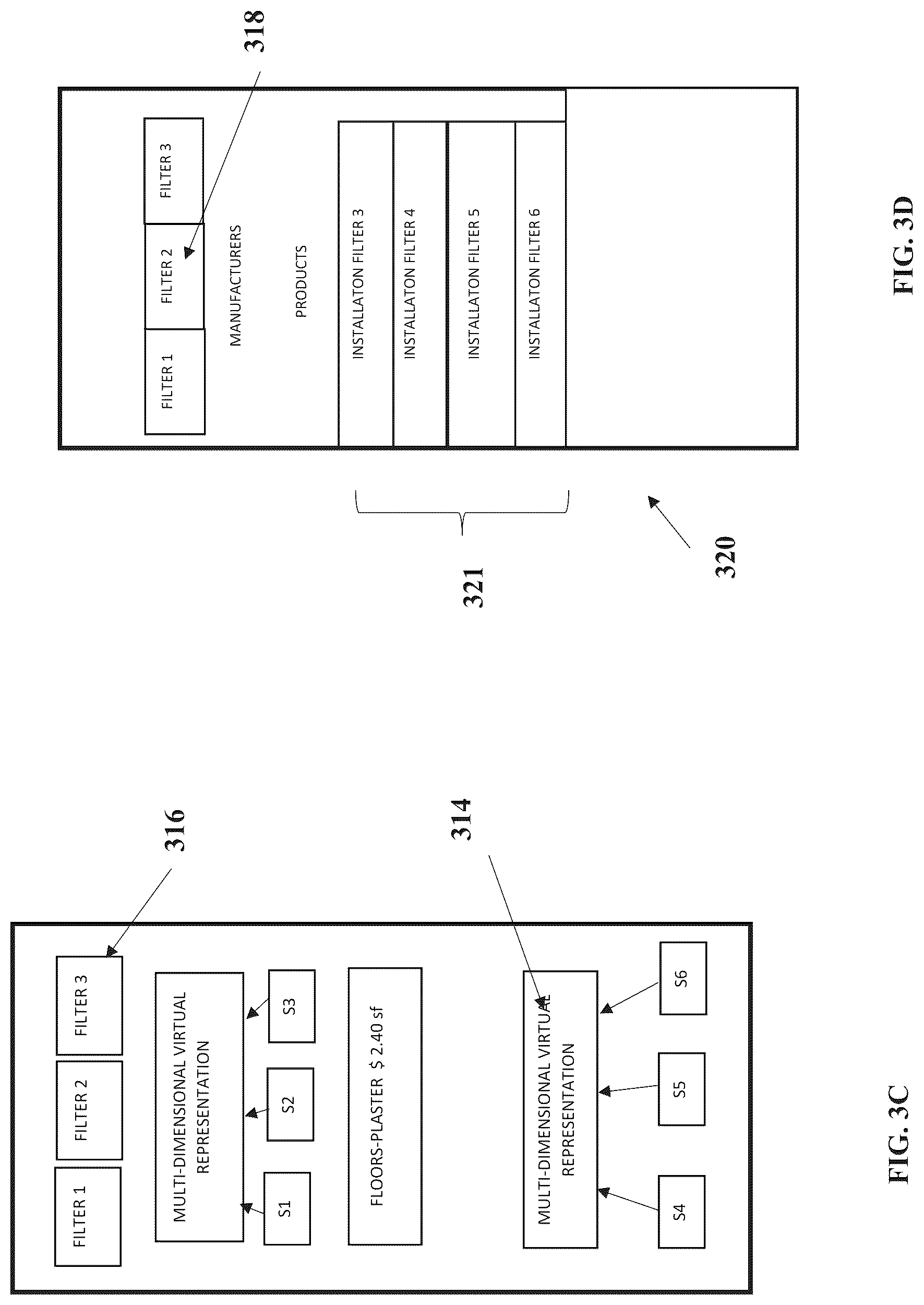 Patent US12314998 Figure 5 – Method and system for providing a customizable virtual representation to a user for enabling selection of construction products and installation products