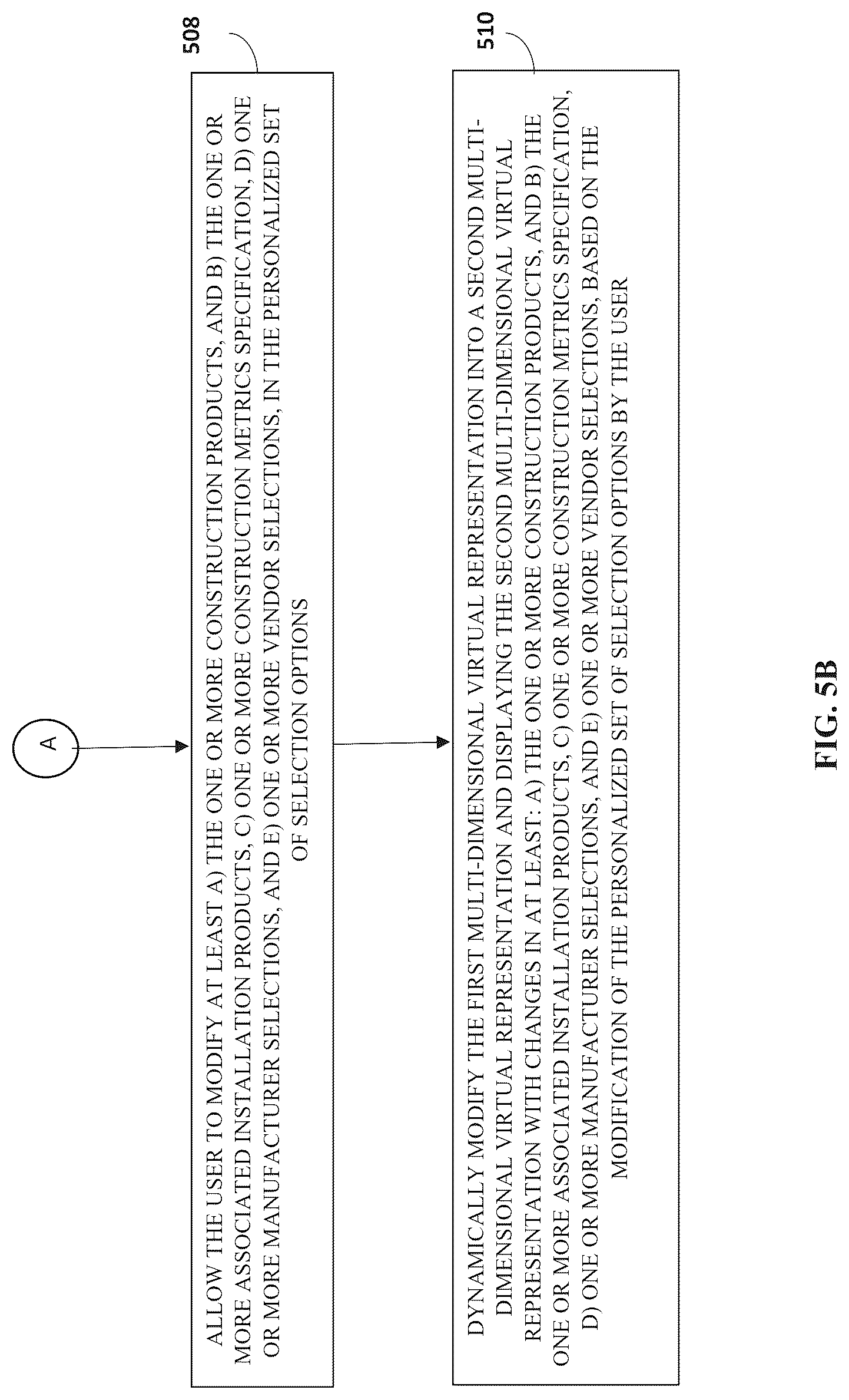 Patent US12314998 Figure 10 – Method and system for providing a customizable virtual representation to a user for enabling selection of construction products and installation products
