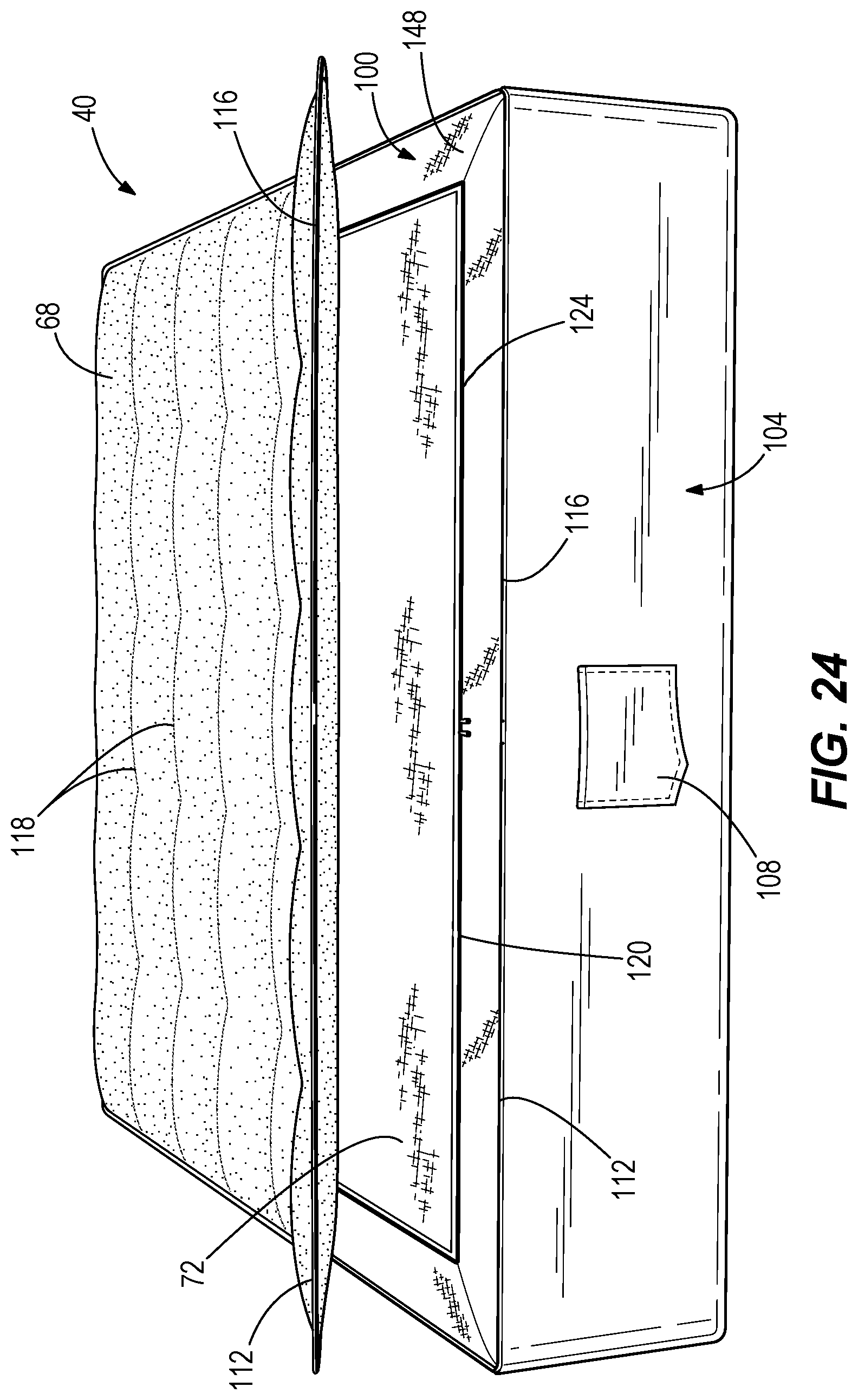 Patent US12315000 Figure 20 – Method for production and service of a rearrangeable mattress