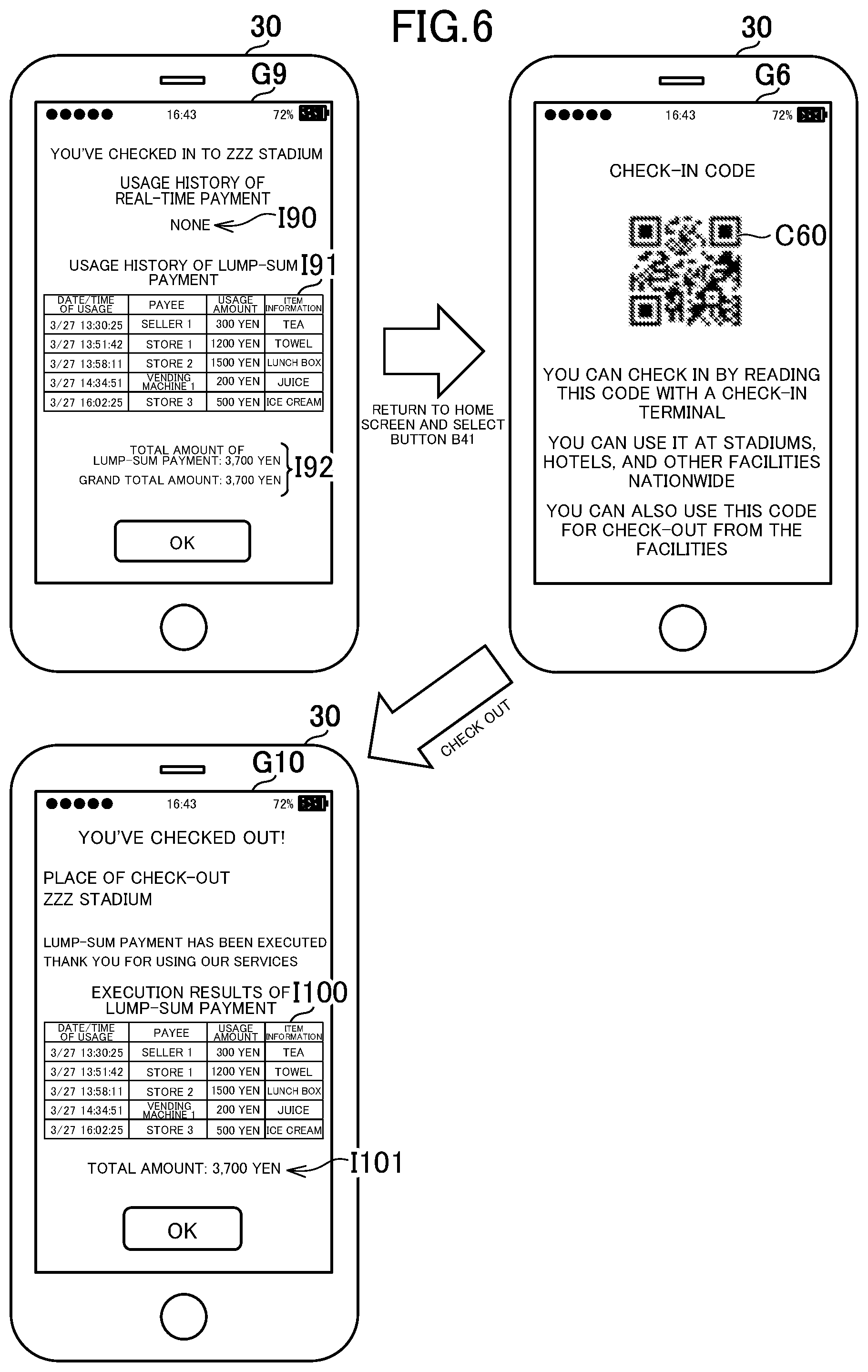Patent US12315001 Figure 6 – Electronic payment system, electronic payment method, and information storage medium