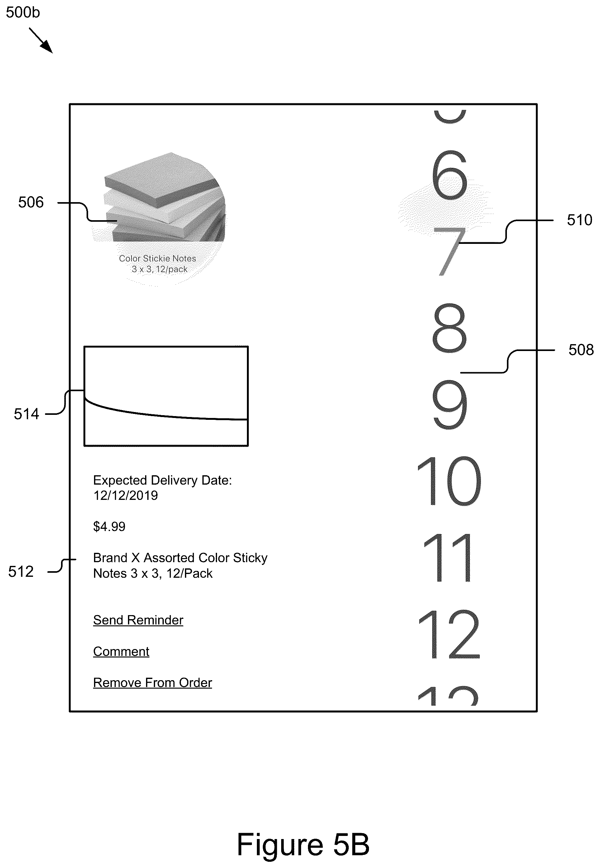 Patent US12315003 Figure 8 – Methods and system for intelligent item reordering using an adaptable mobile graphical user interface