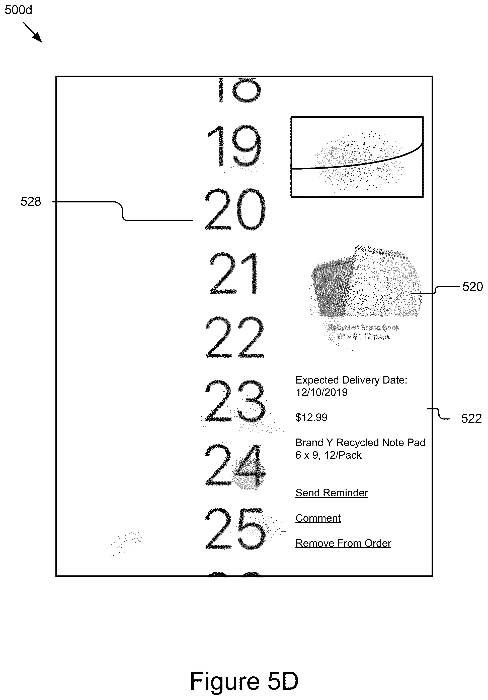 Patent US12315003 Figure 10 – Methods and system for intelligent item reordering using an adaptable mobile graphical user interface