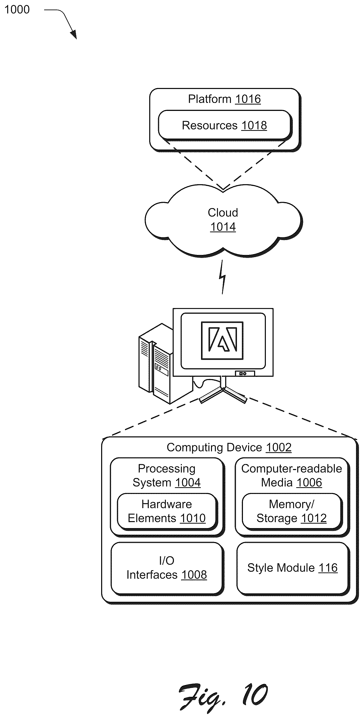 Patent US12315051 Figure 11 – Reference based digital content stylization