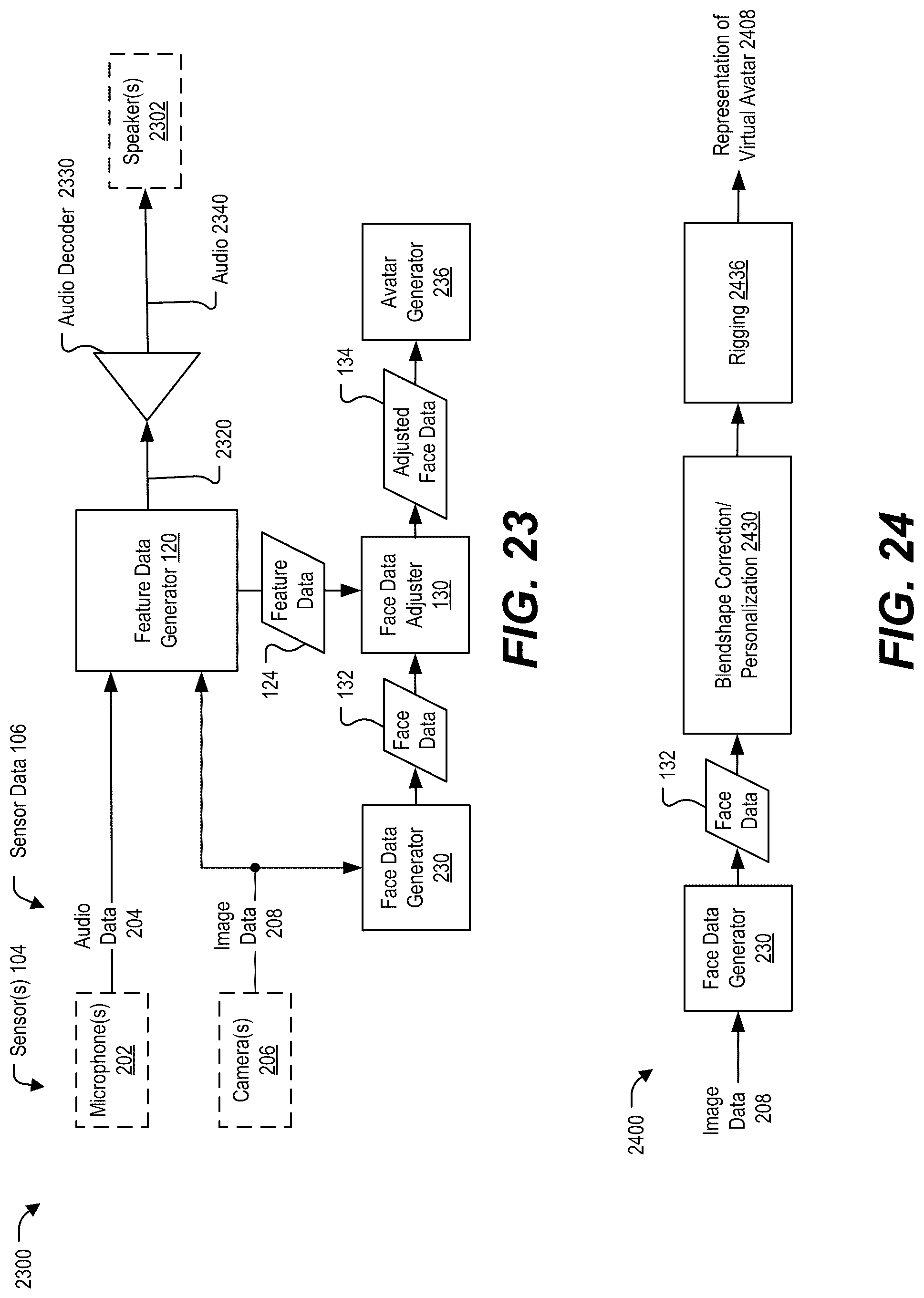 Patent US12315057 Figure 13 – Avatar facial expressions based on semantical context