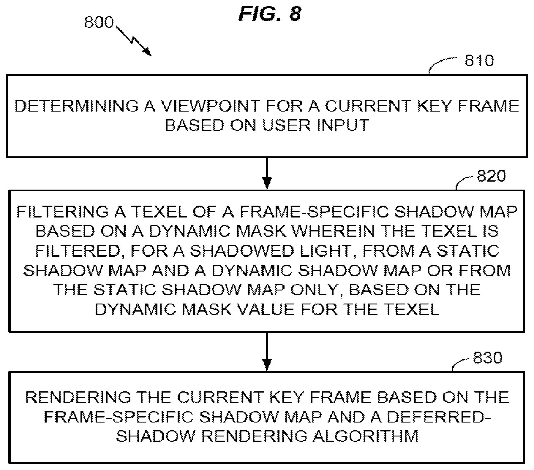 Patent US12315068 Figure 7 – Efficient real-time shadow rendering