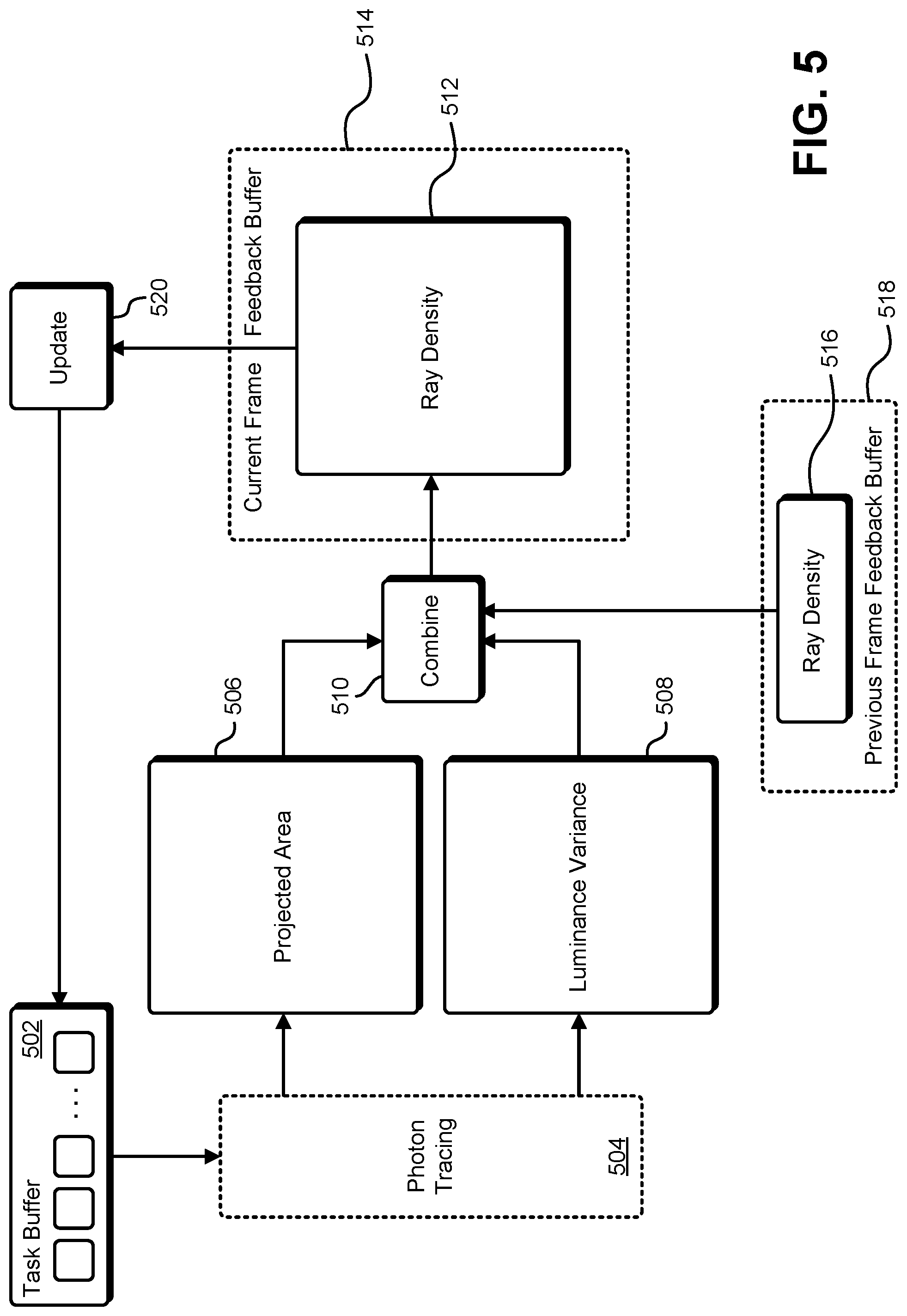 Patent US12315070 Figure 5 – Real-time caustics mapping