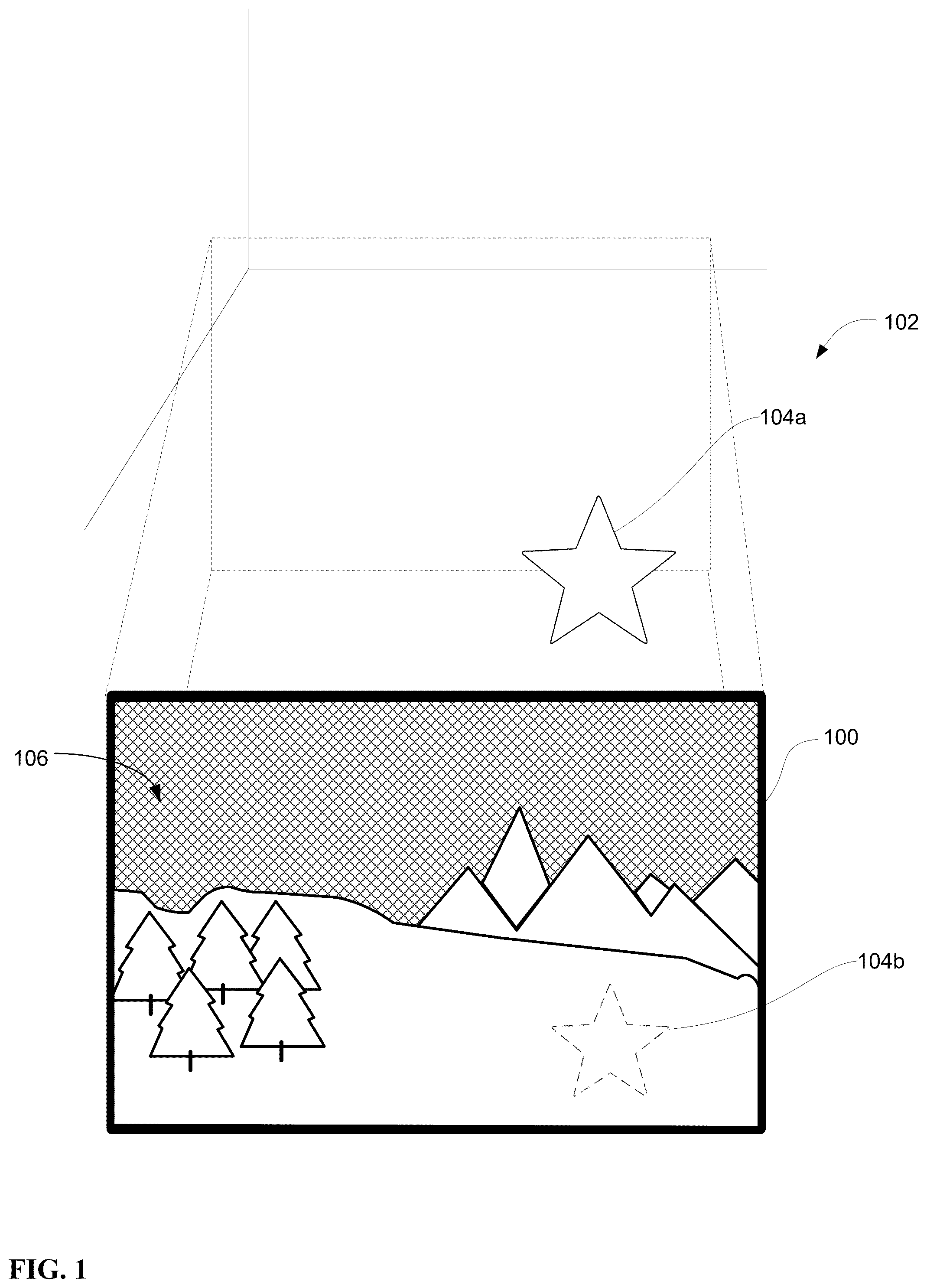 Patent US12315071 Figure 1 – Devices and methods for generating and/or presenting three-dimensional landscapes