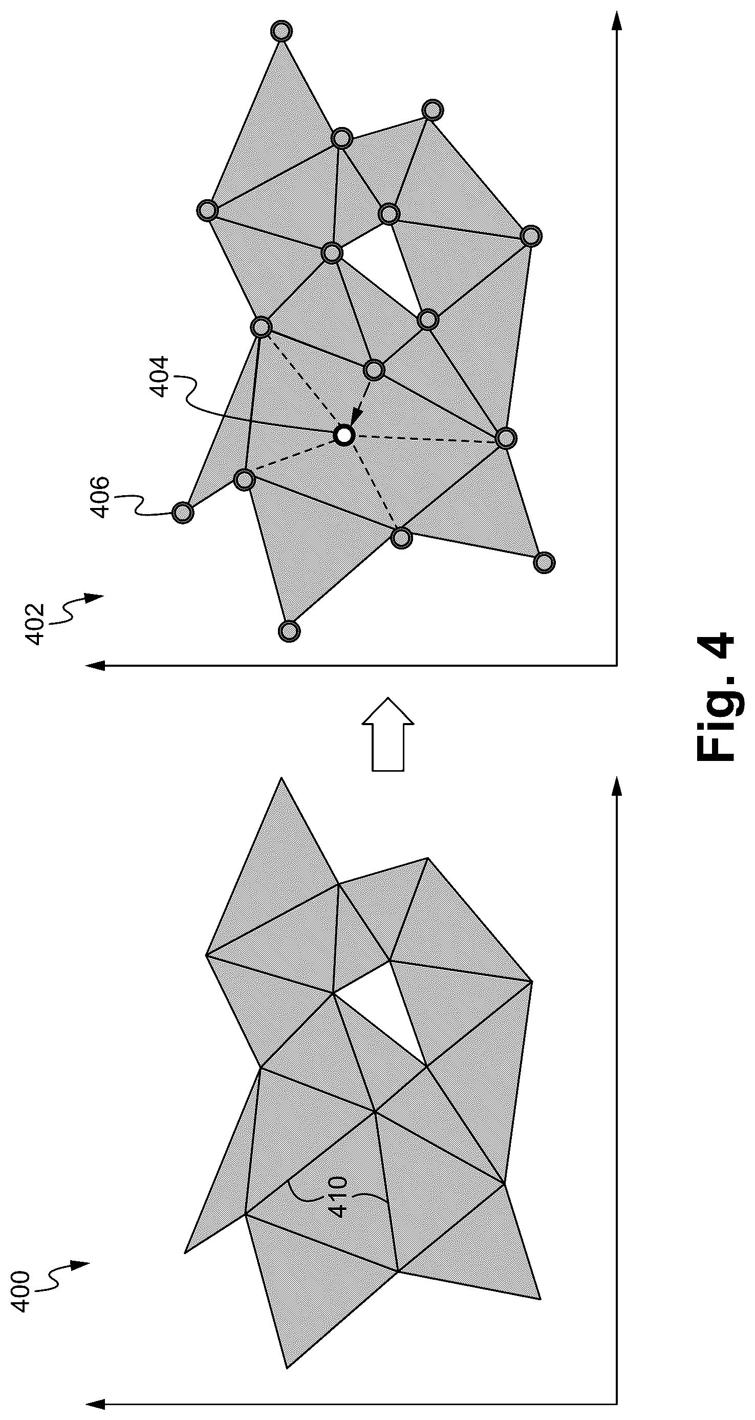 Patent US12315081 Figure 4 – Mesh patch sub-division