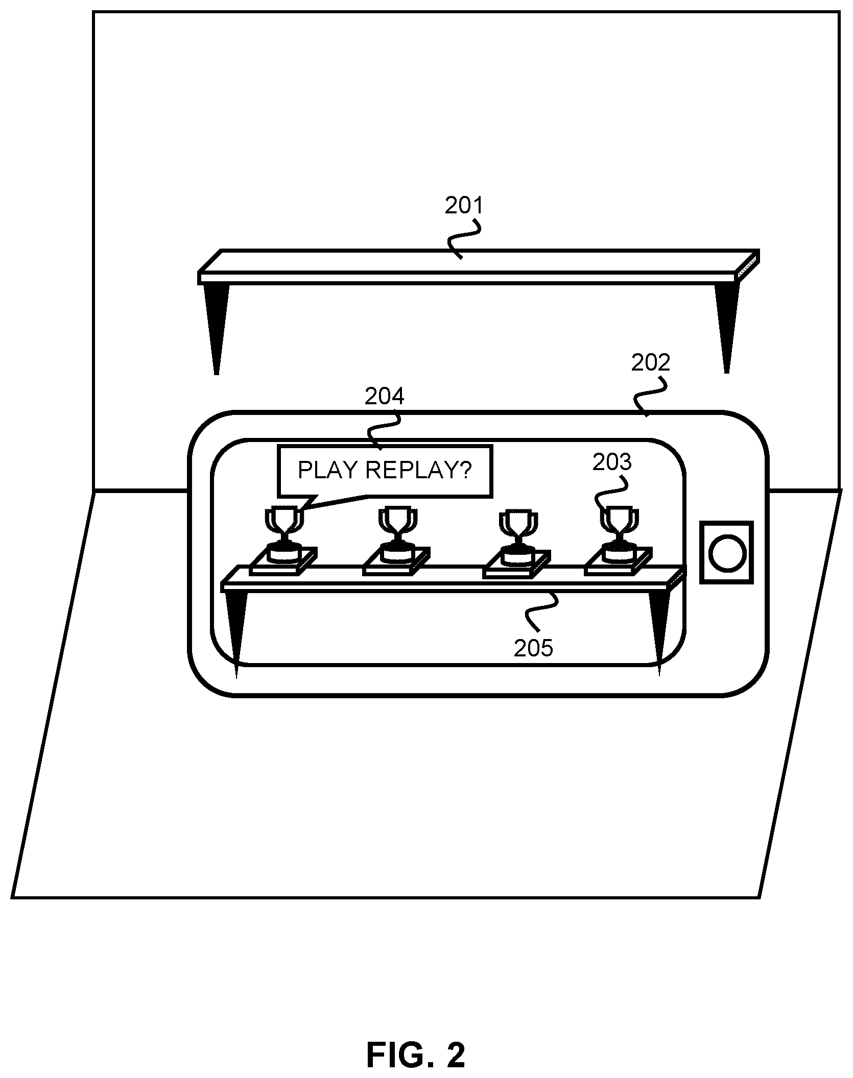 Patent US12315087 Figure 2 – Interactive augmented reality trophy system