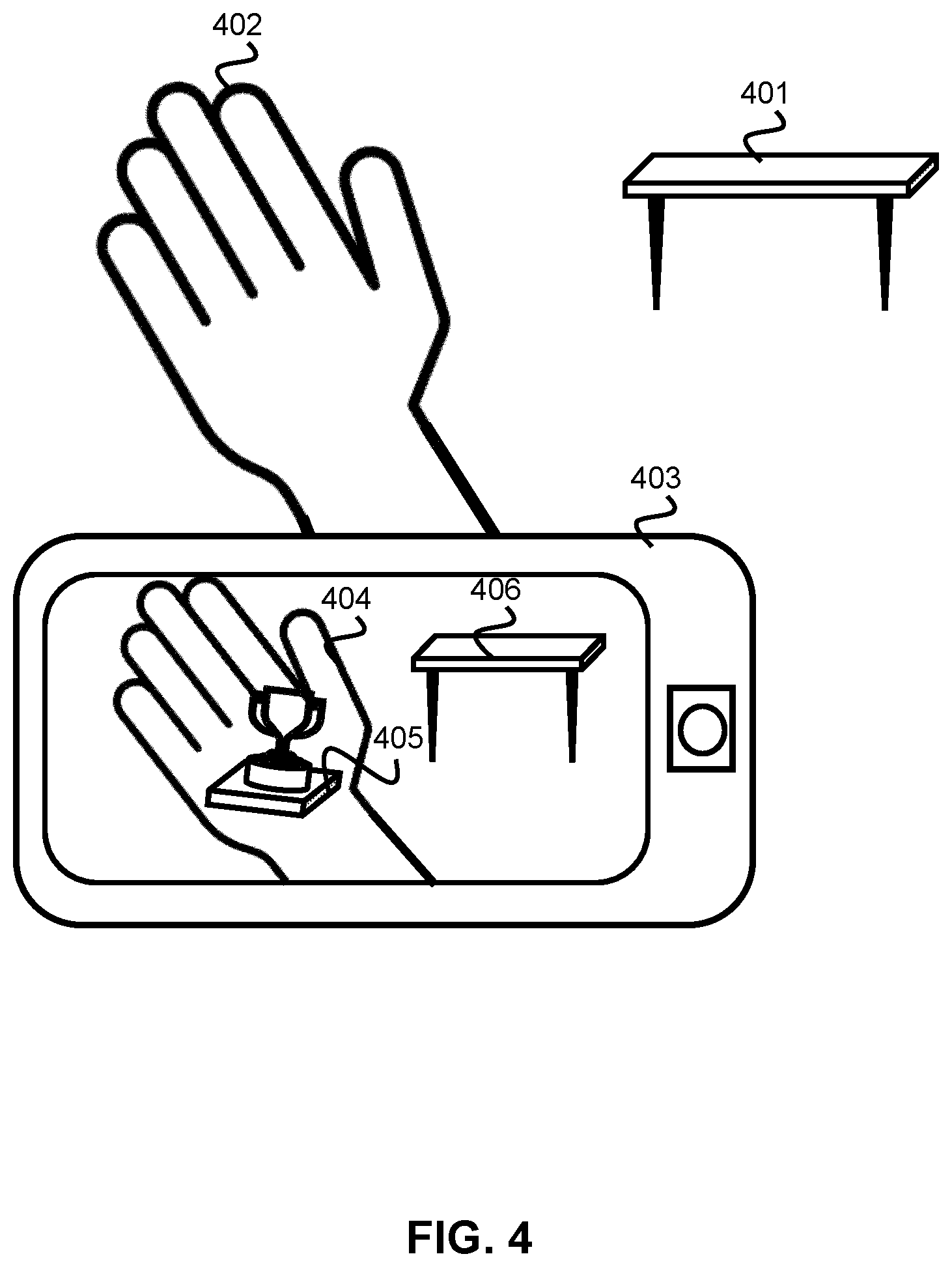 Patent US12315087 Figure 4 – Interactive augmented reality trophy system