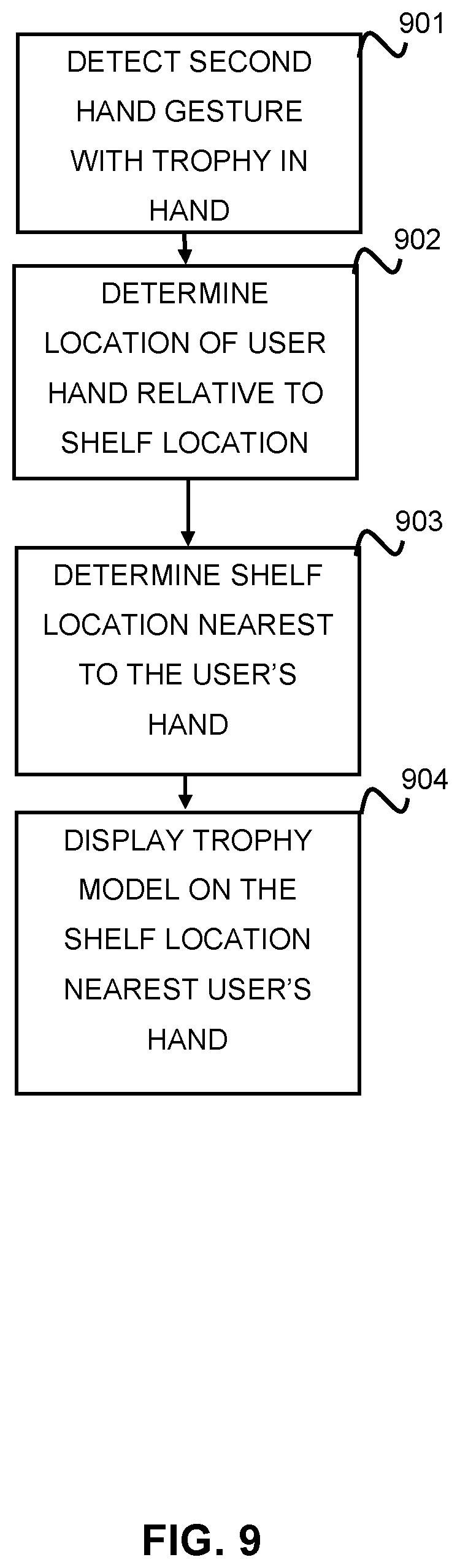 Patent US12315087 Figure 9 – Interactive augmented reality trophy system