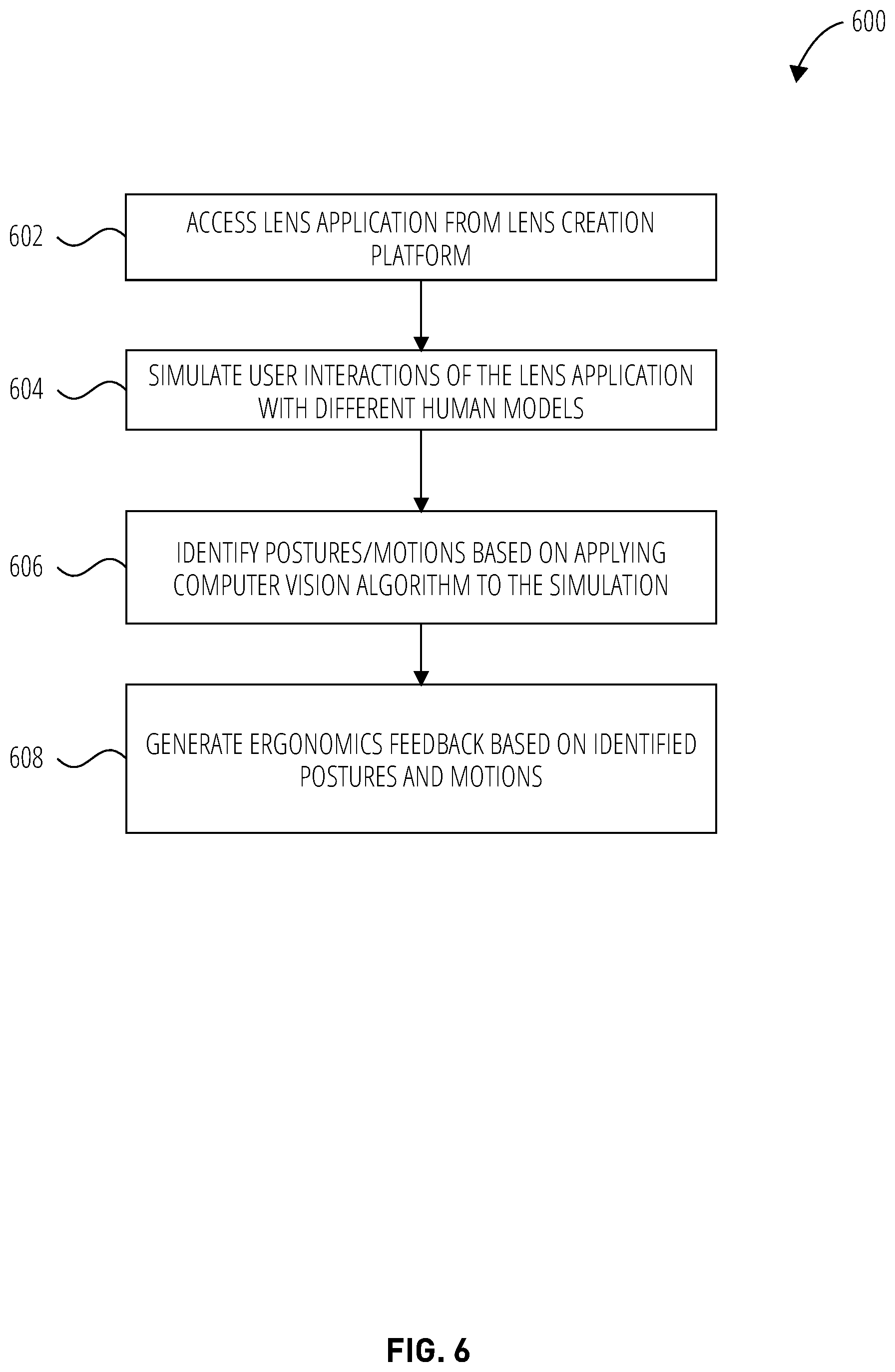 Patent US12315089 Figure 6 – Augmented reality ergonomics evaluation system