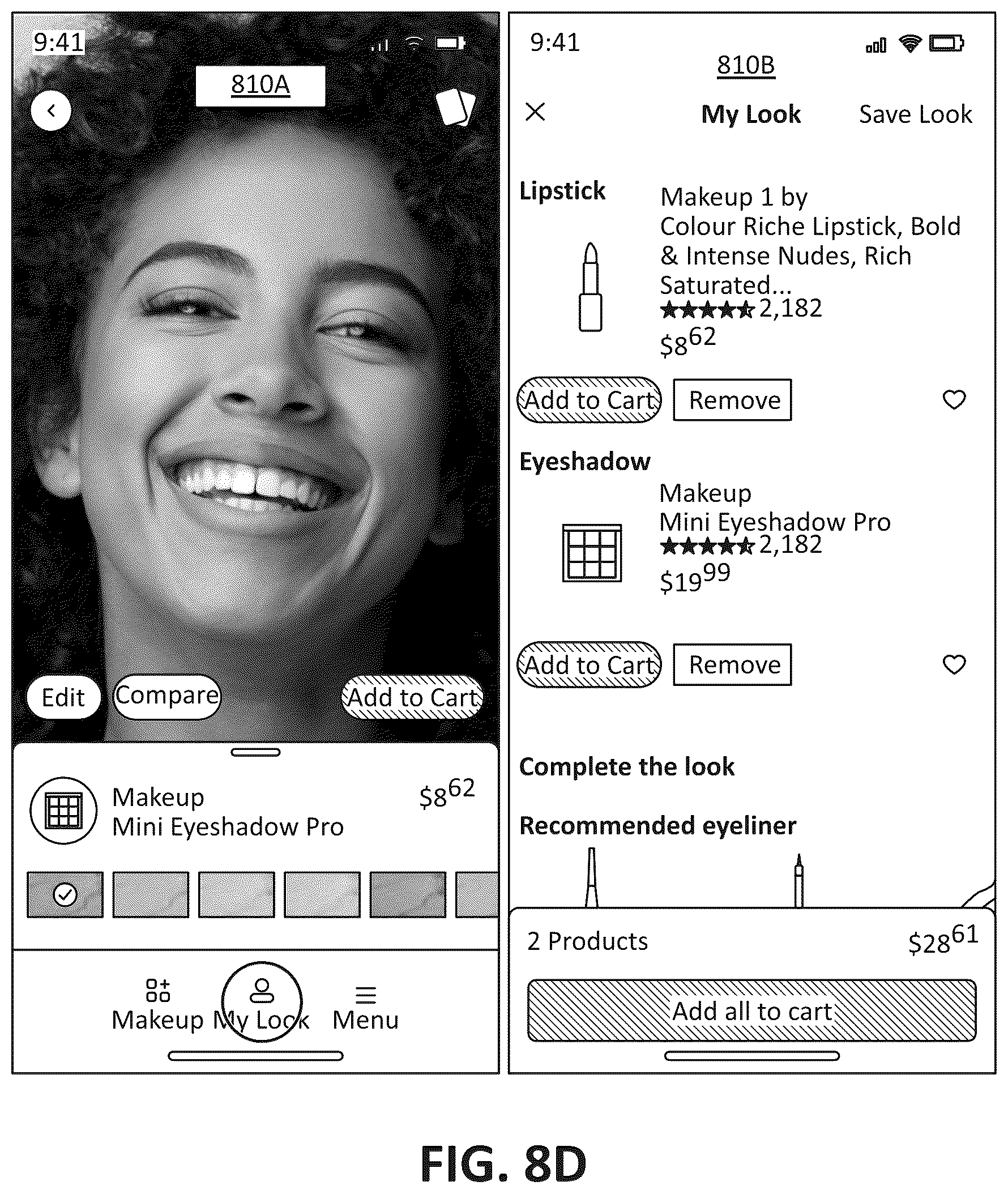 Patent US12315090 Figure 14 – Augmented reality virtual makeup try-on