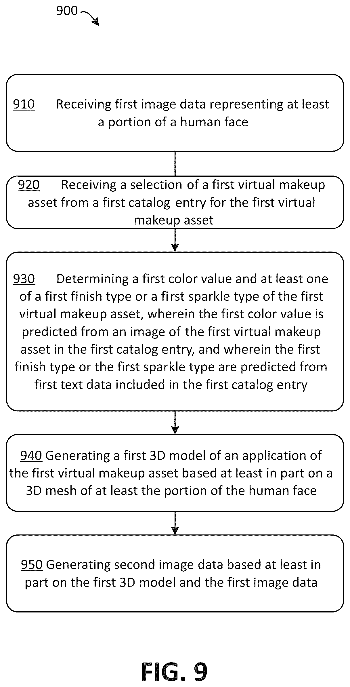 Patent US12315090 Figure 15 – Augmented reality virtual makeup try-on