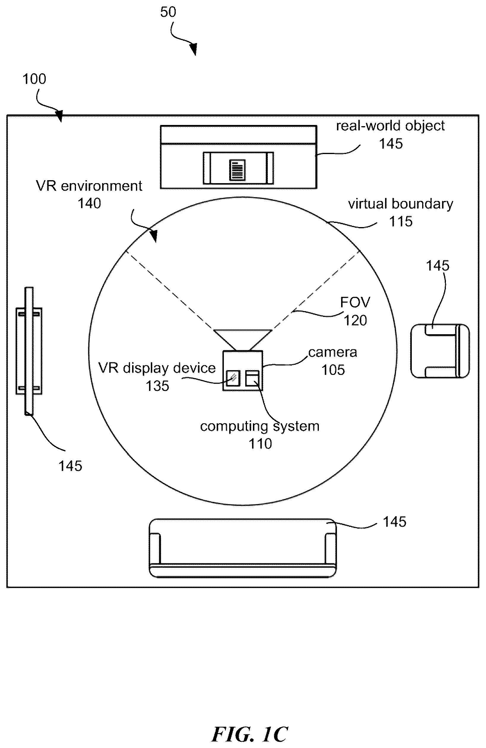 Patent US12315092 Figure 3 – Systems and methods for providing spatial awareness in virtual reality