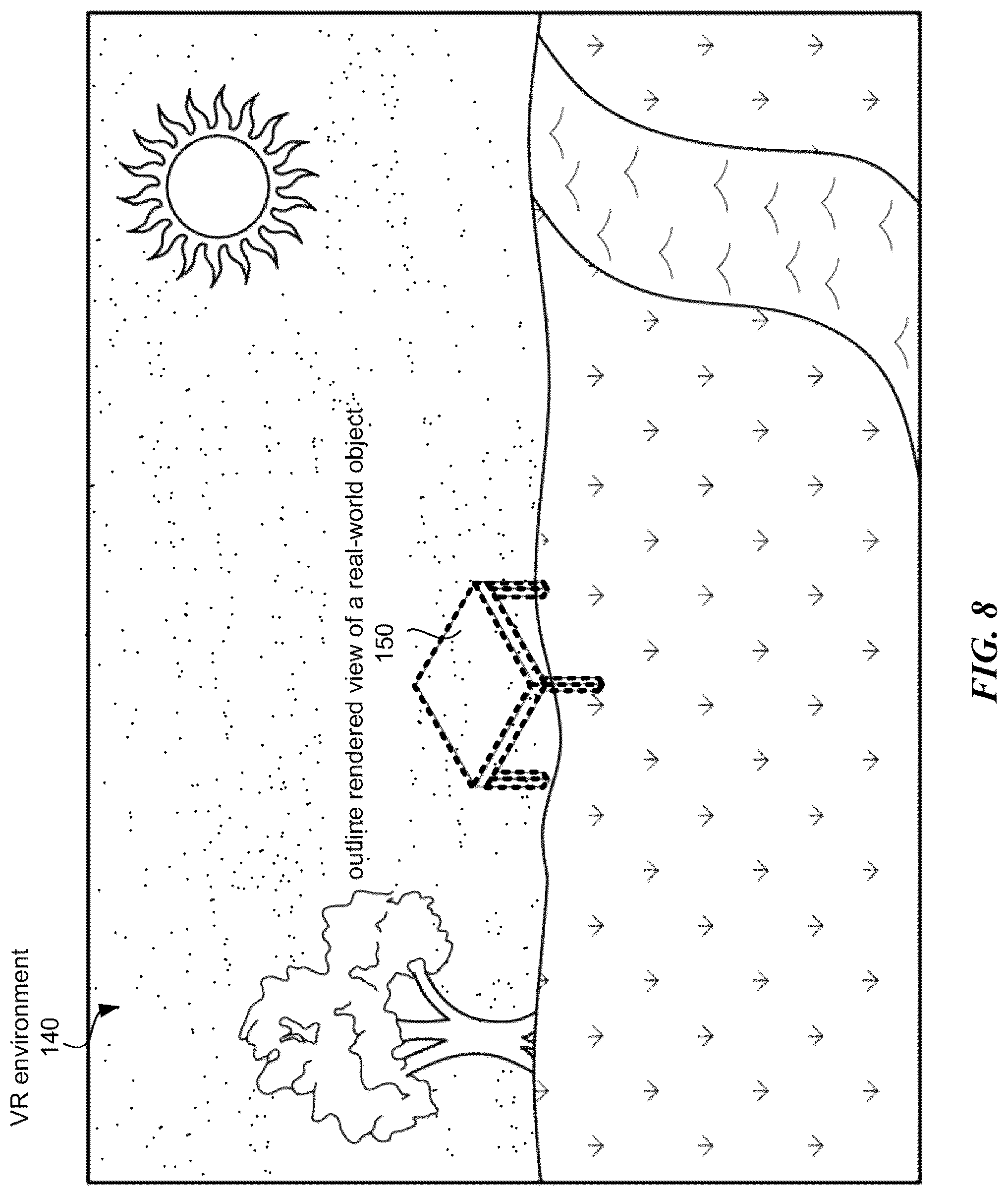Patent US12315092 Figure 11 – Systems and methods for providing spatial awareness in virtual reality