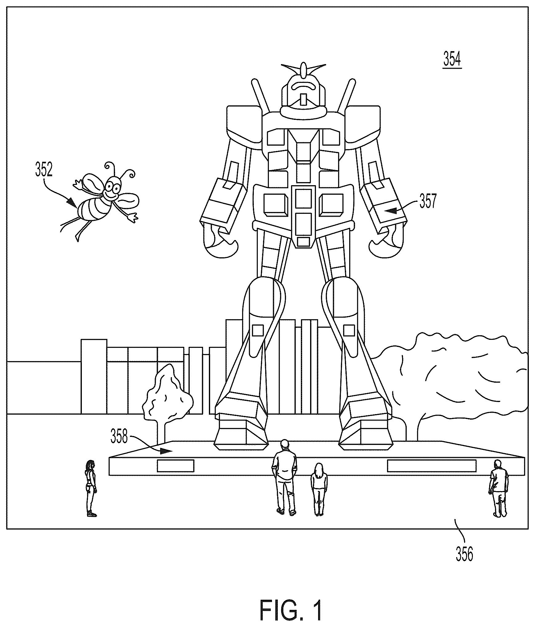 Patent US12315097 Figure 1 – Cross reality system with fast localization