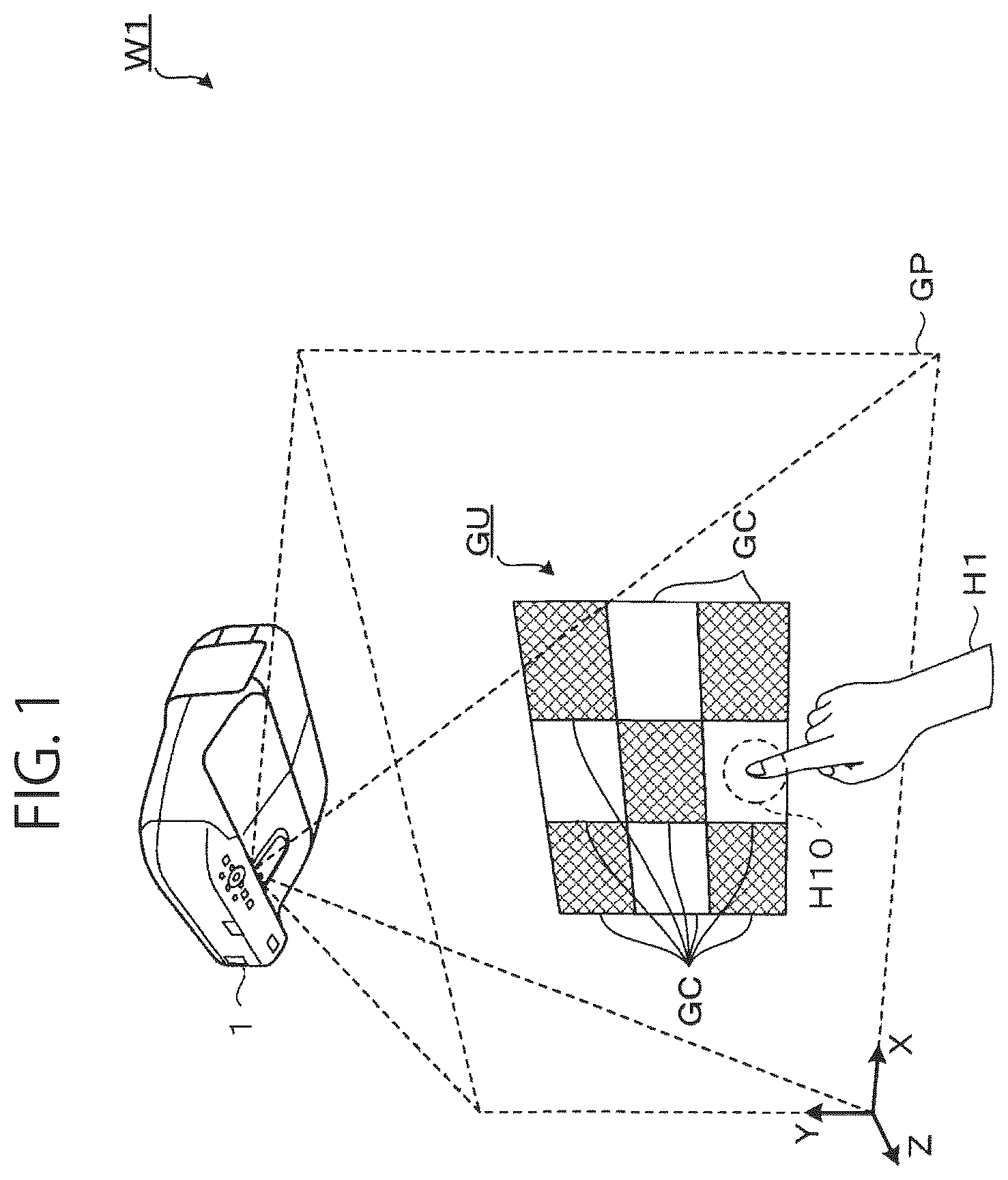 Patent US12315103 Figure 1 – Display method for and display apparatus
