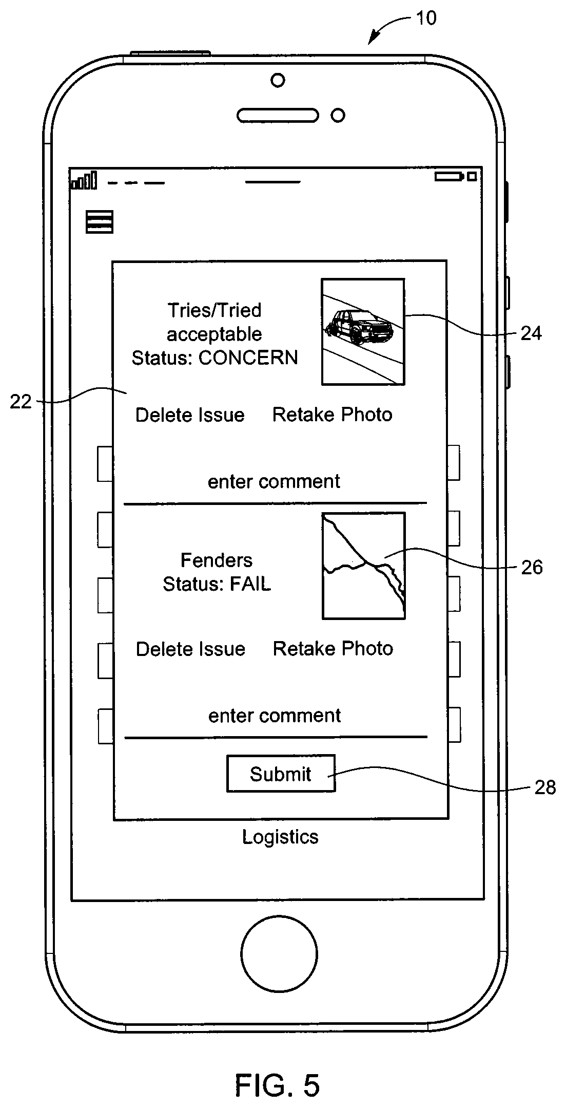 Patent US12315127 Figure 5 – Reporting method