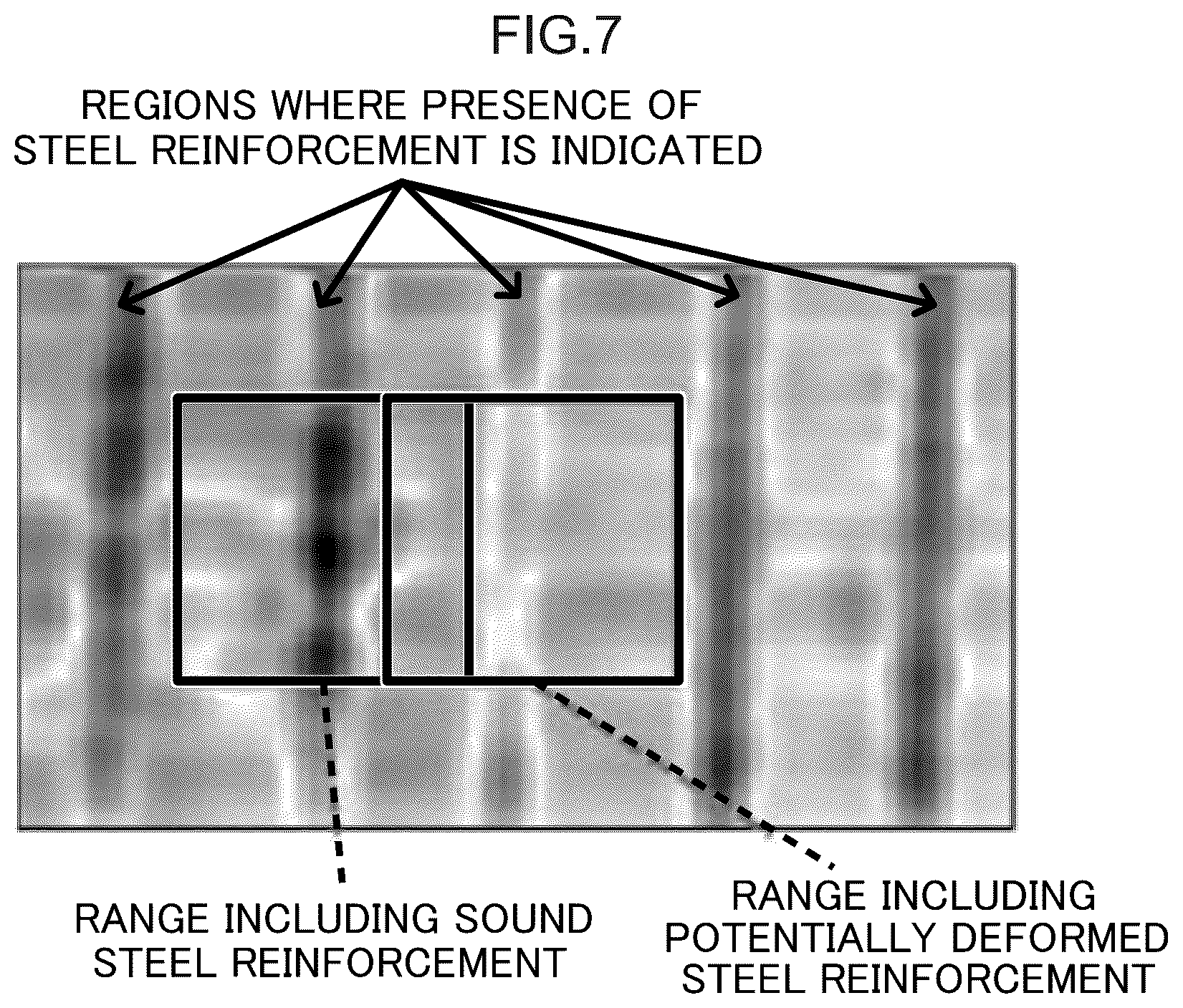 Patent US12315134 Figure 7 – Reinforced concrete structure evaluating device, method, and program
