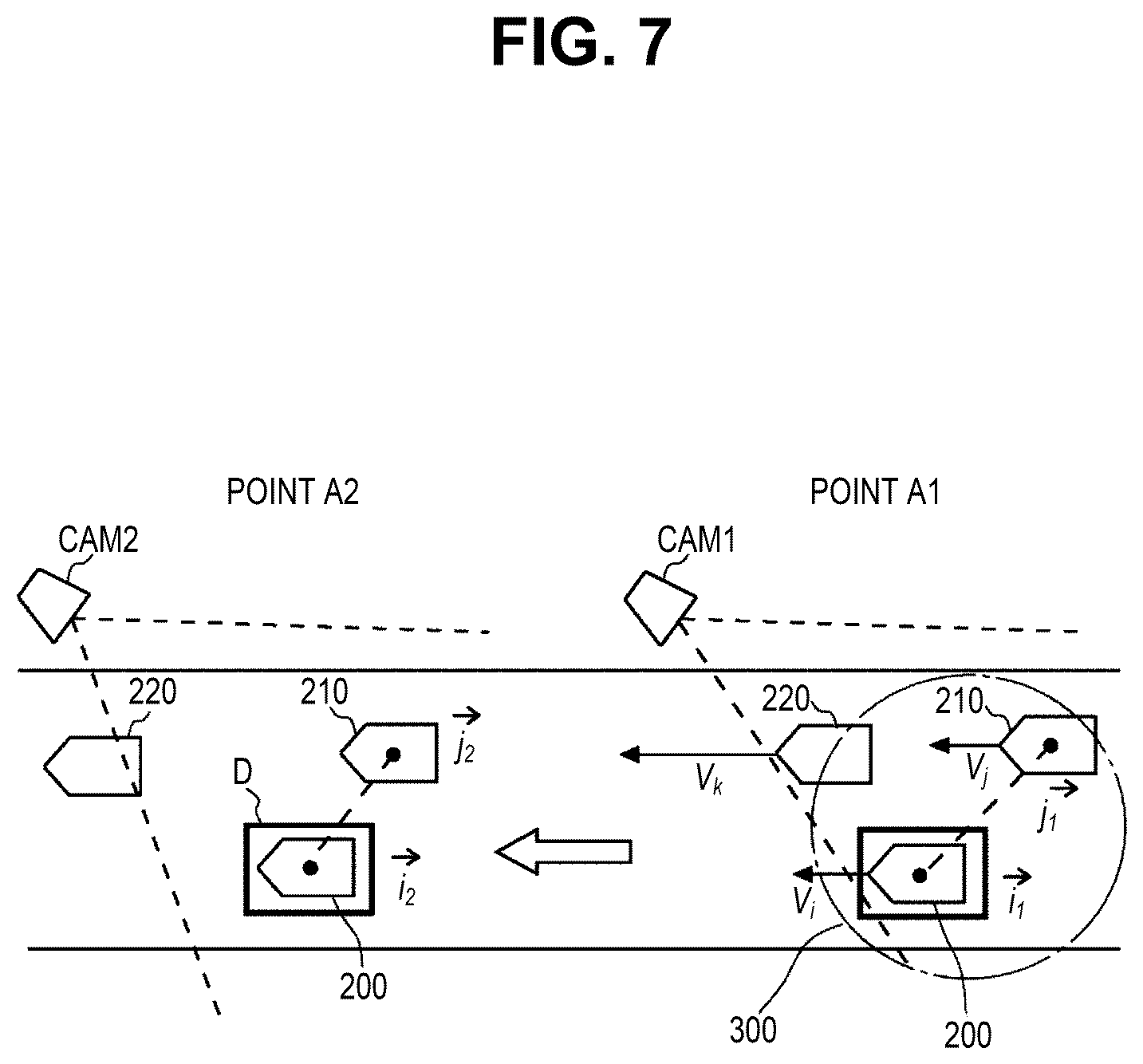 Patent US12315173 Figure 7 – Image processing system, image processing method, and storage medium for associating moving objects in images