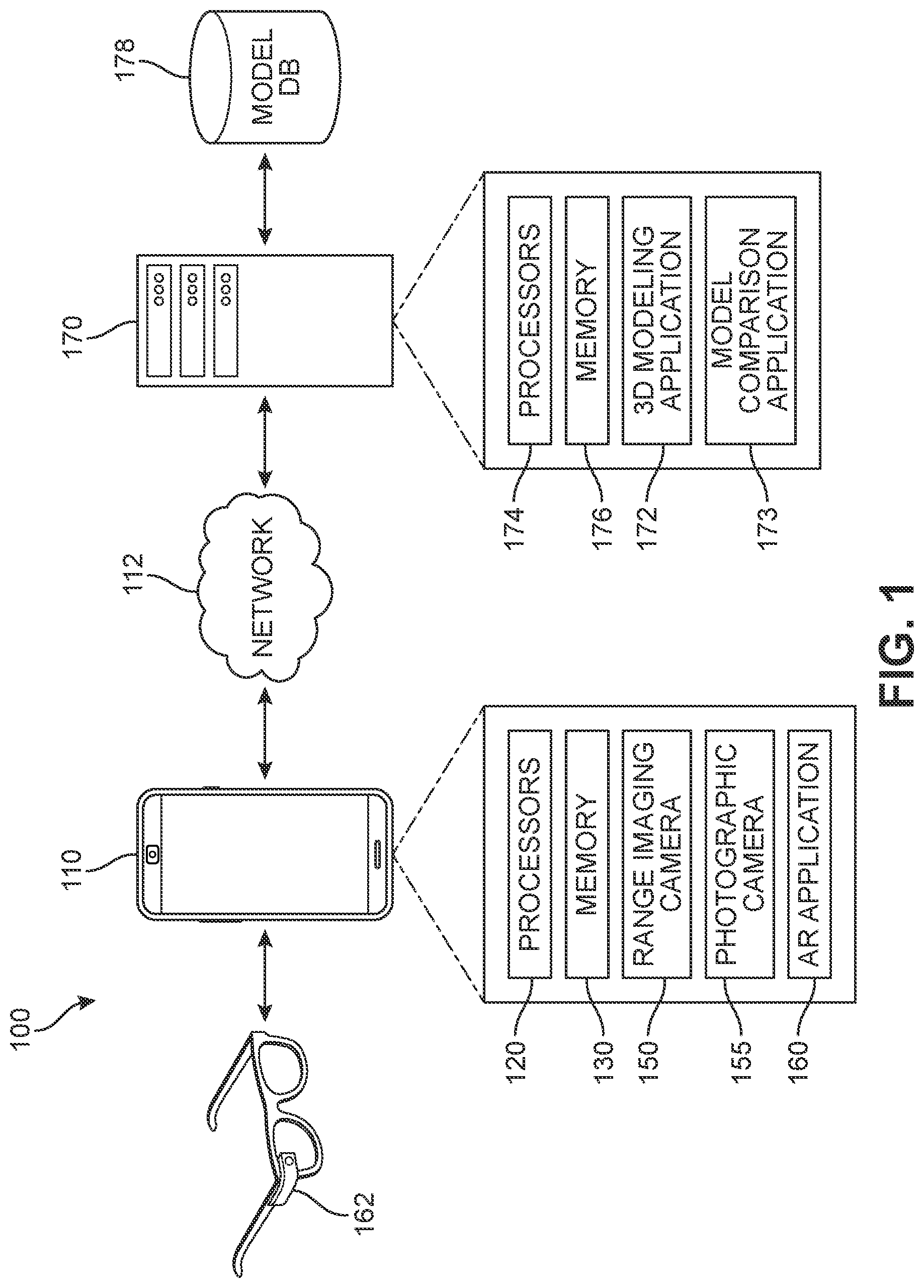 Patent US12315183 Figure 1 – System and method for detecting deviations in building structures using reconstructed 3D models
