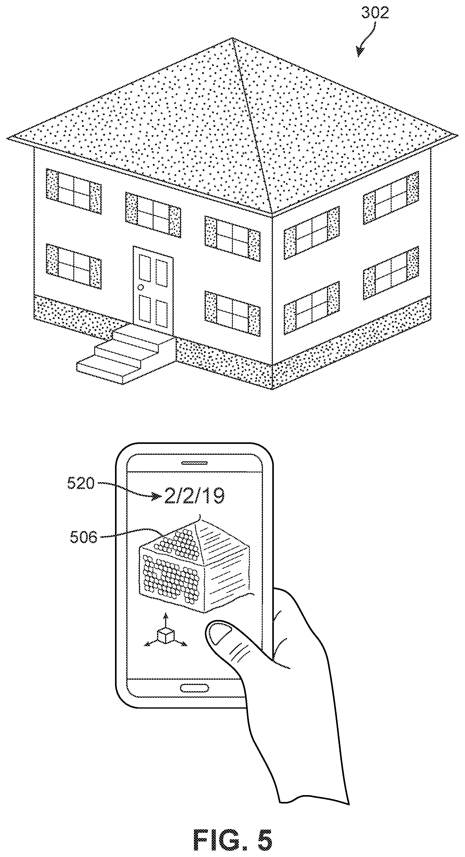 Patent US12315183 Figure 5 – System and method for detecting deviations in building structures using reconstructed 3D models