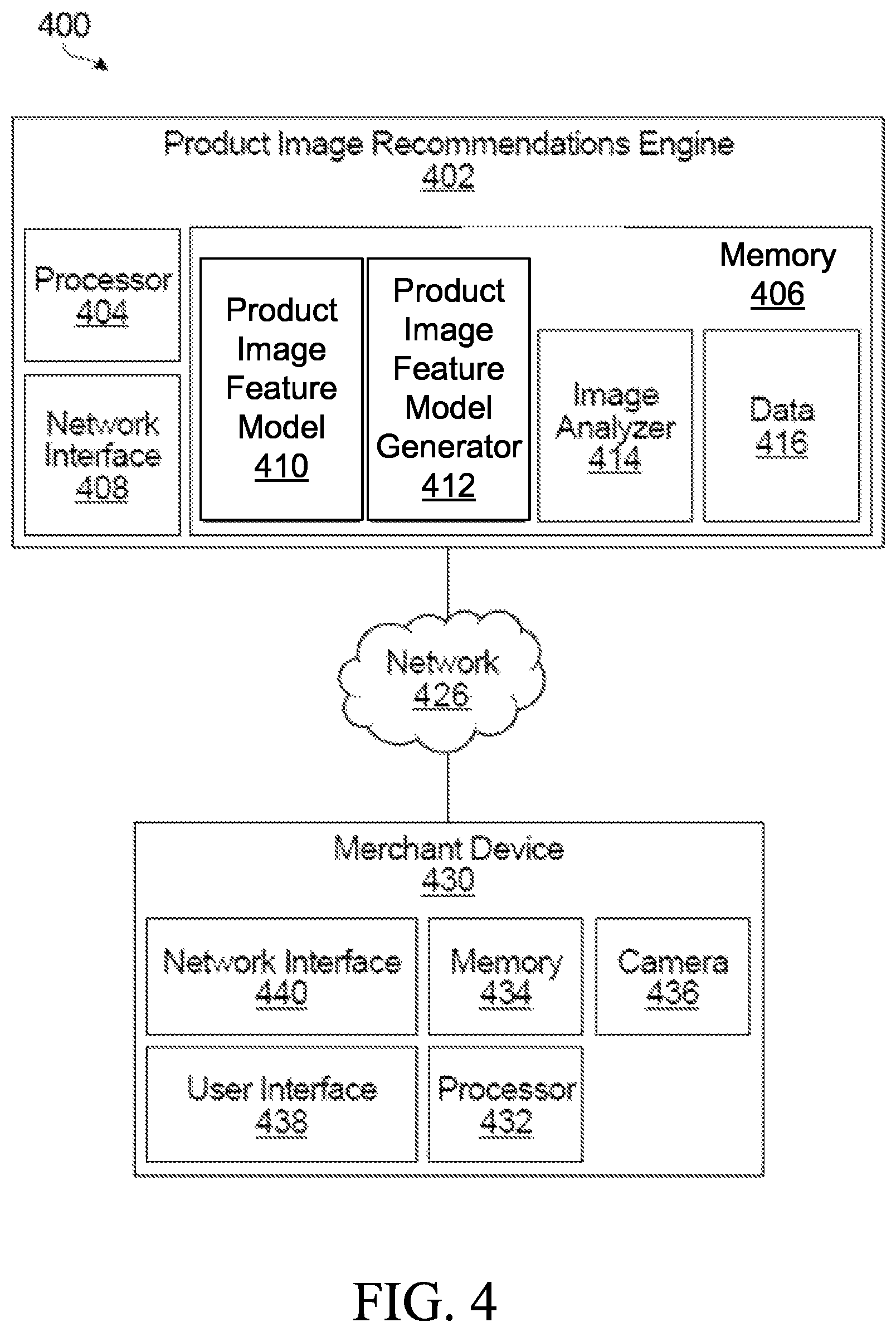 Patent US12315190 Figure 4 – System and method for generating recommendations during image capture of a product