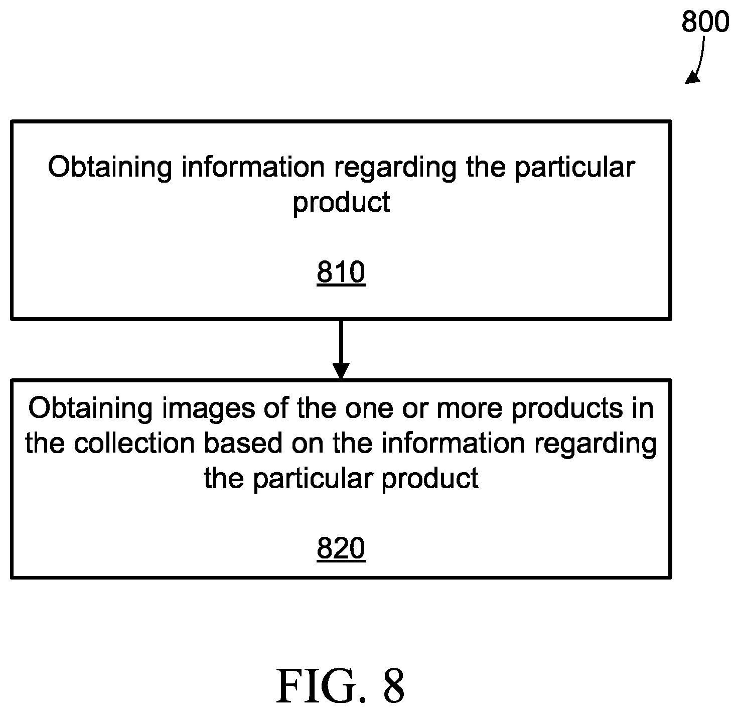Patent US12315190 Figure 8 – System and method for generating recommendations during image capture of a product