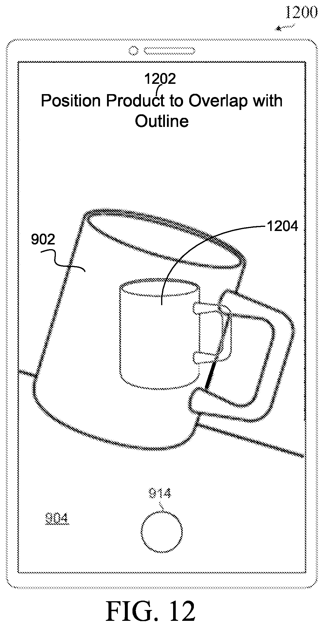Patent US12315190 Figure 12 – System and method for generating recommendations during image capture of a product