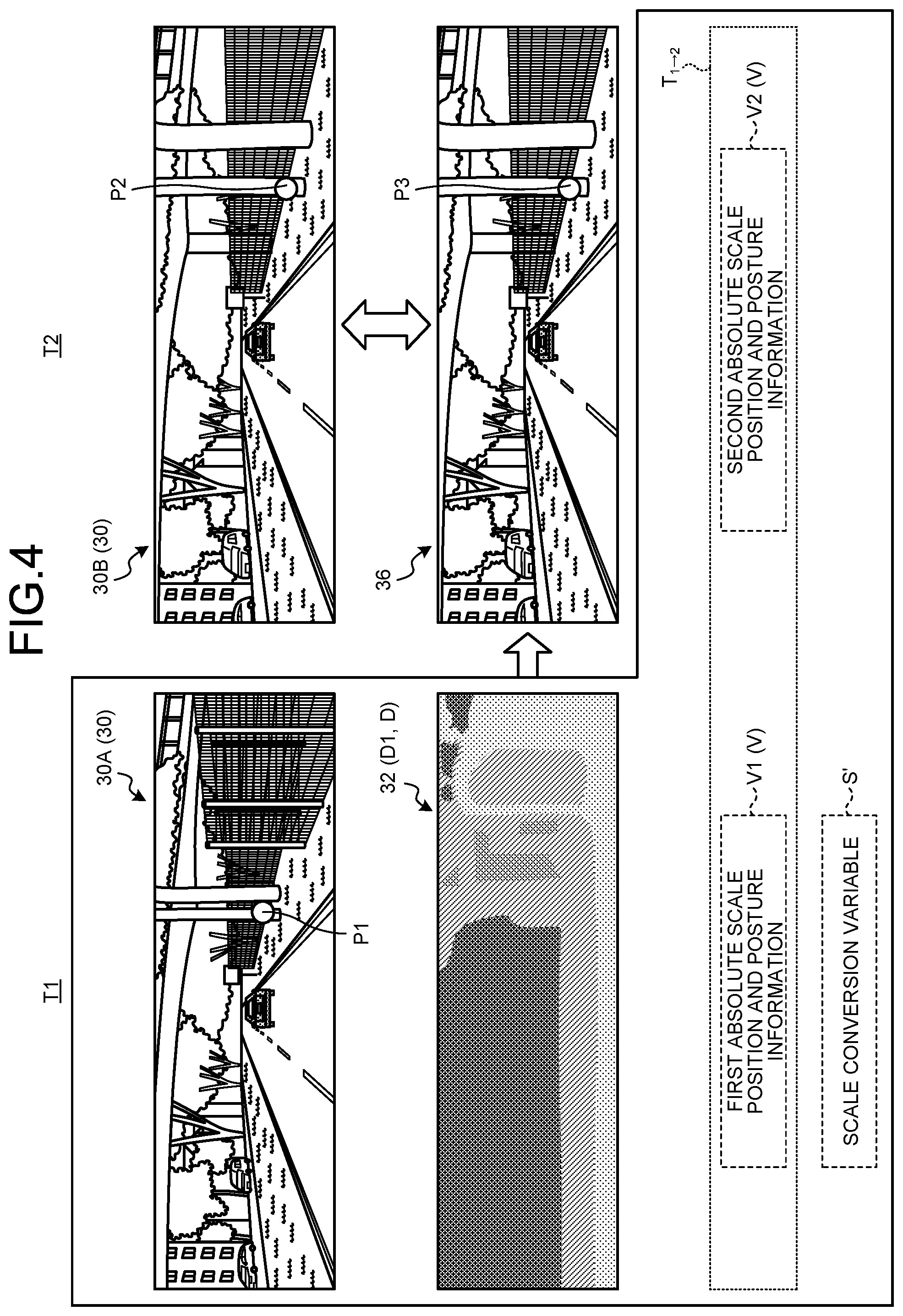 Patent US12315191 Figure 4 – Absolute scale depth calculation device, absolute scale depth calculation method, and computer program product