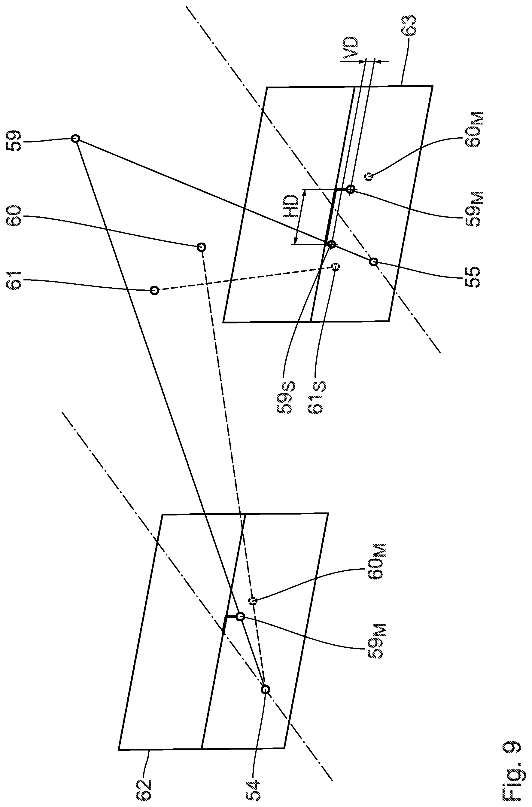 Patent US12315198 Figure 9 – Method for capturing three-dimensional images with the aid of a stereo camera having two cameras, as well as method for producing a redundant image of a measurement object, and apparatus for carrying out the methods
