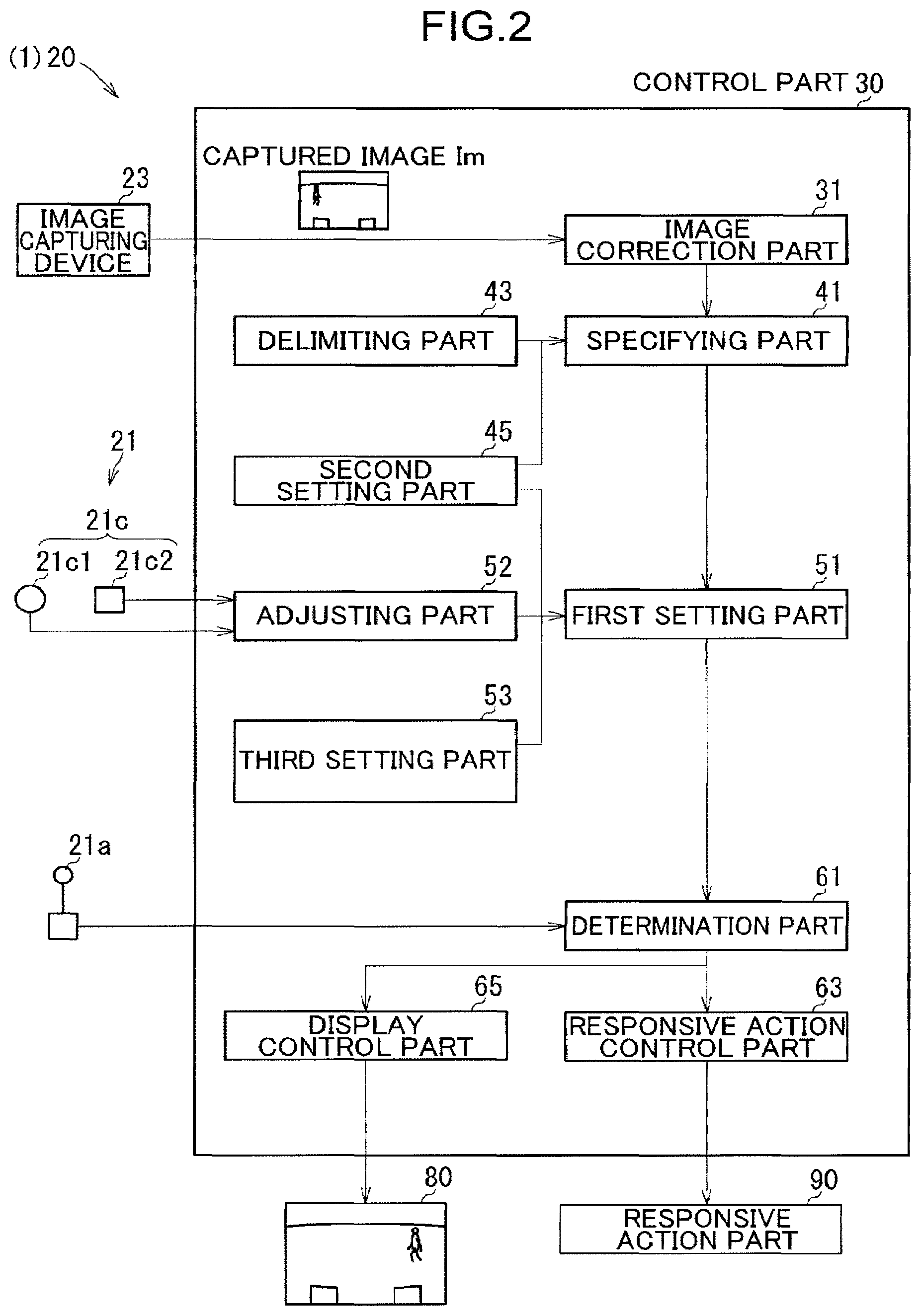 Patent US12315208 Figure 2 – Periphery detection device for work machine