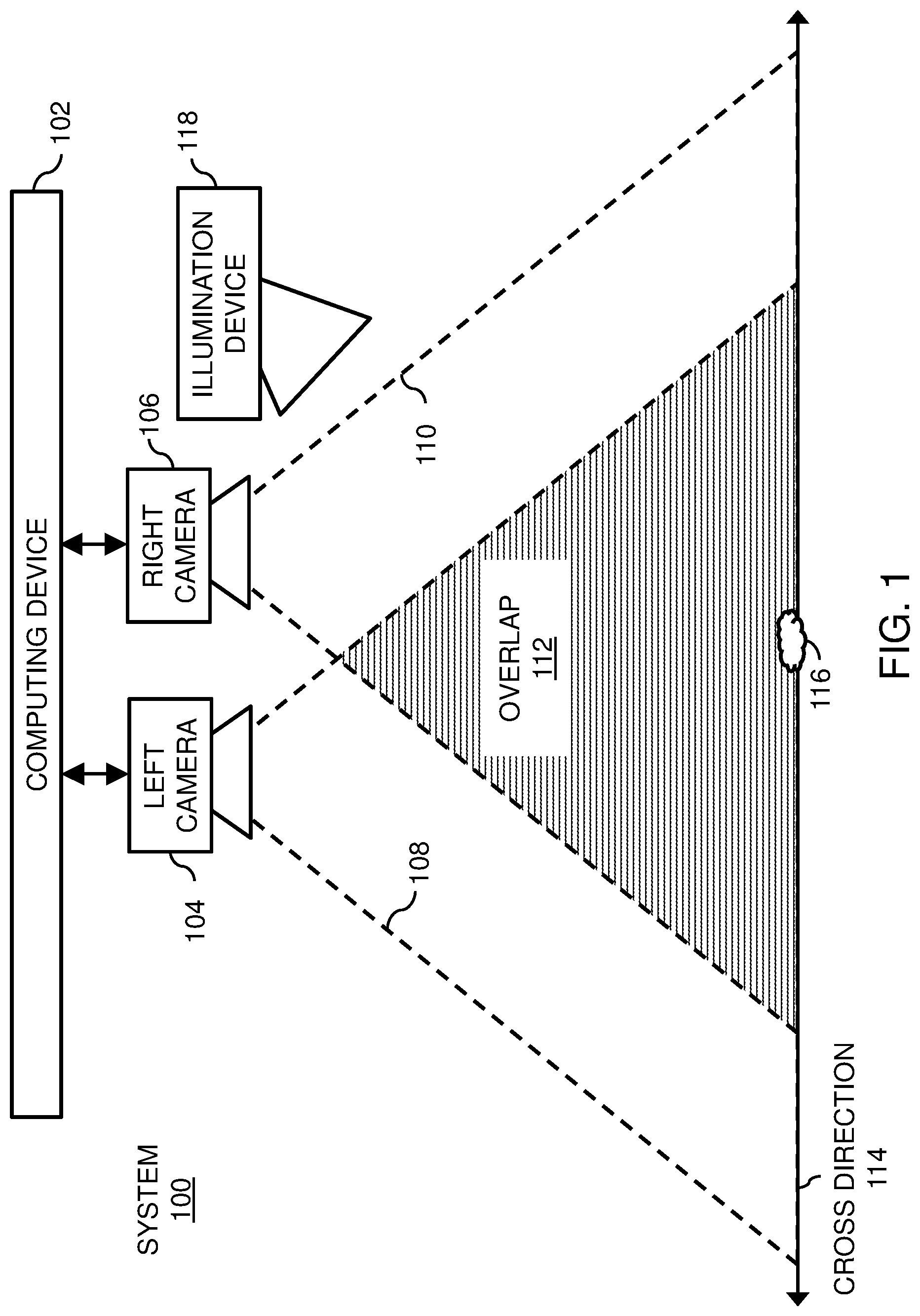 Patent US12315211 Figure 1 – Methods, systems, and devices for monitoring a web of material translating along a travel path