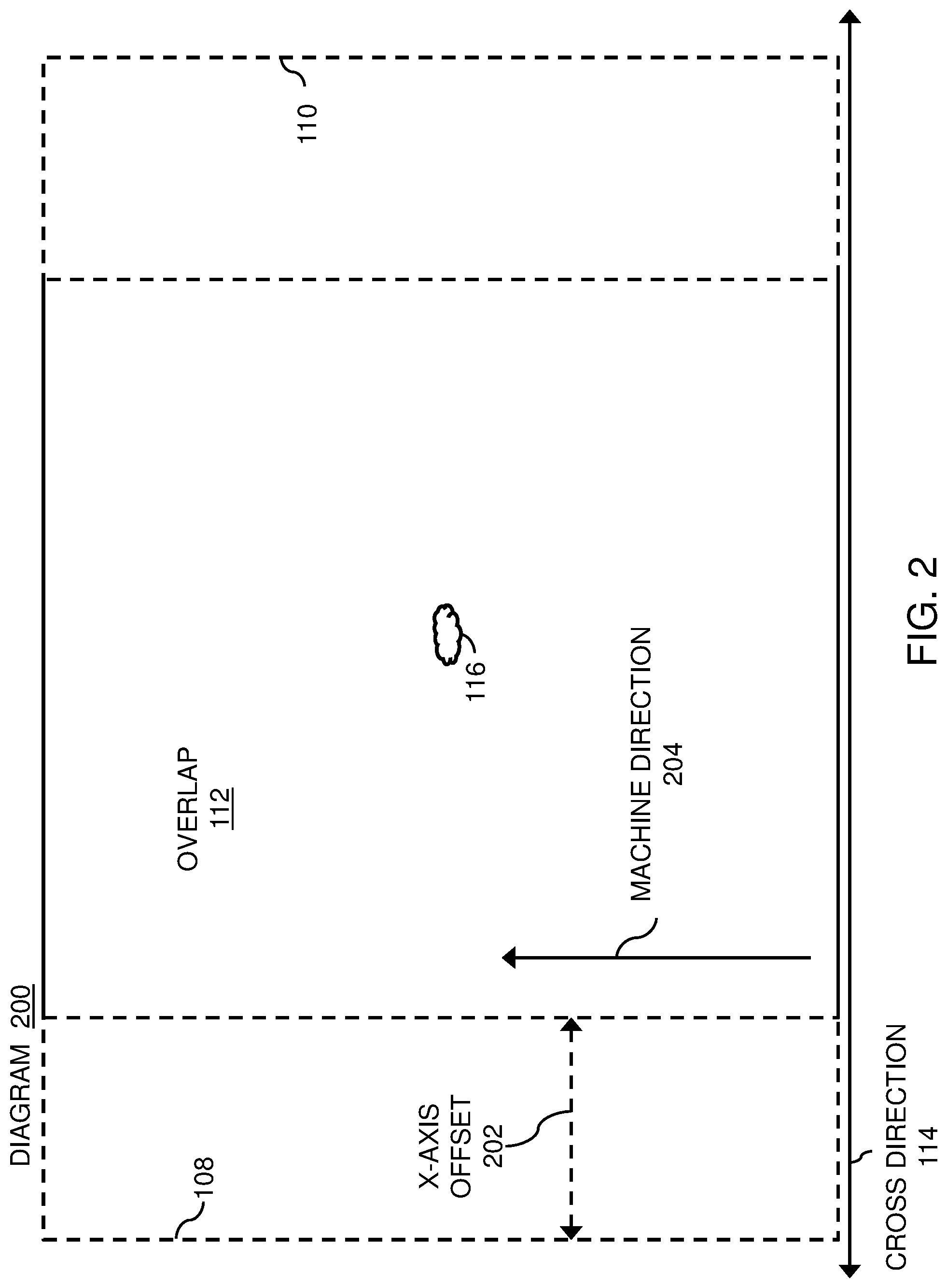 Patent US12315211 Figure 2 – Methods, systems, and devices for monitoring a web of material translating along a travel path