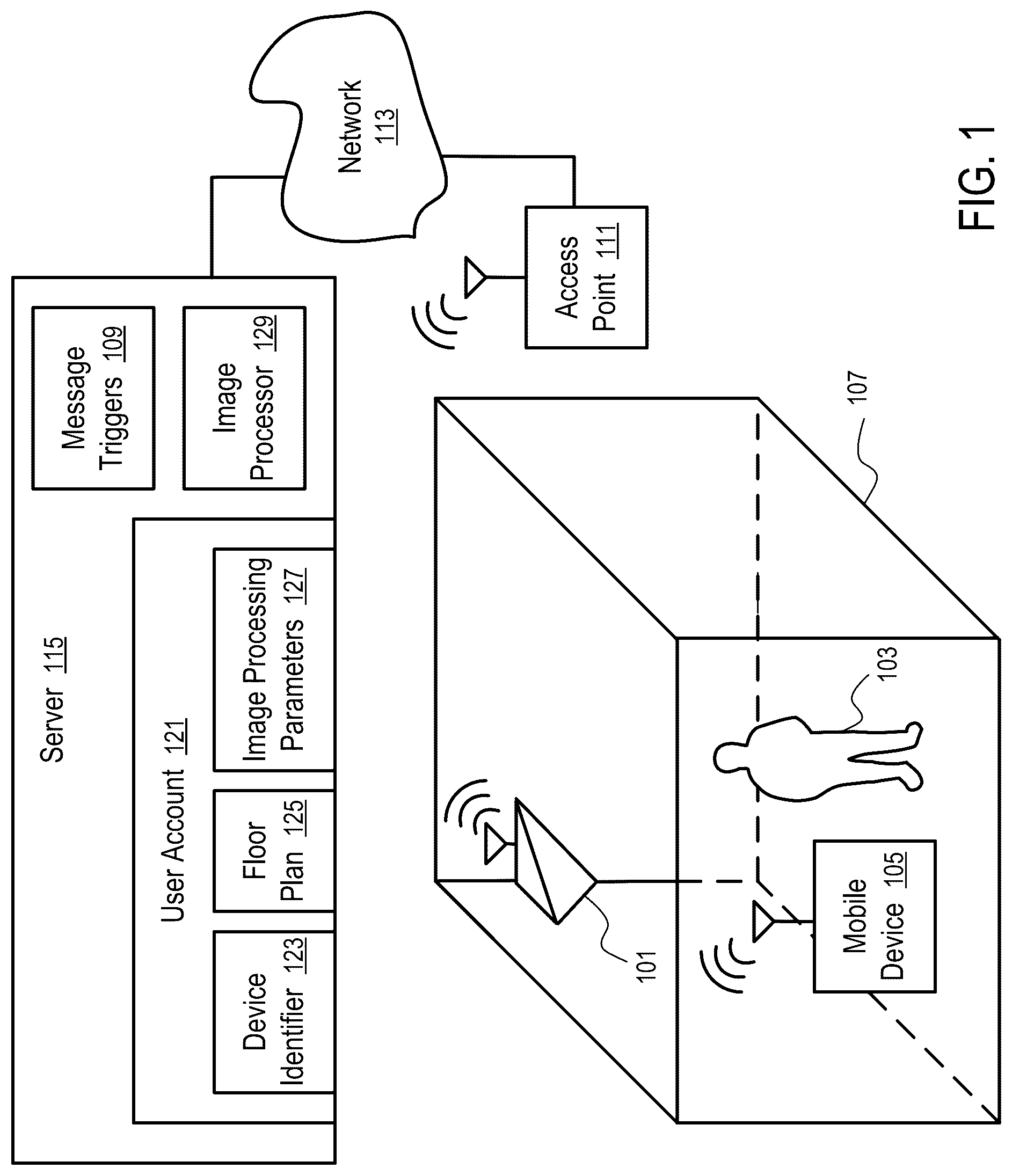 Patent US12315241 — User interfaces to configure a thermal imaging system — Figure 1