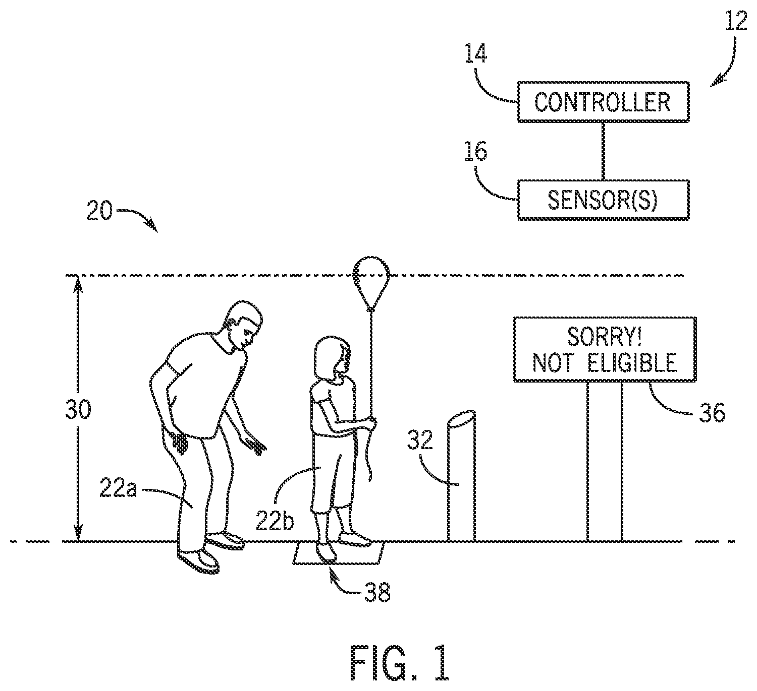 Patent US12315262 Figure 1 – Guest measurement systems and methods