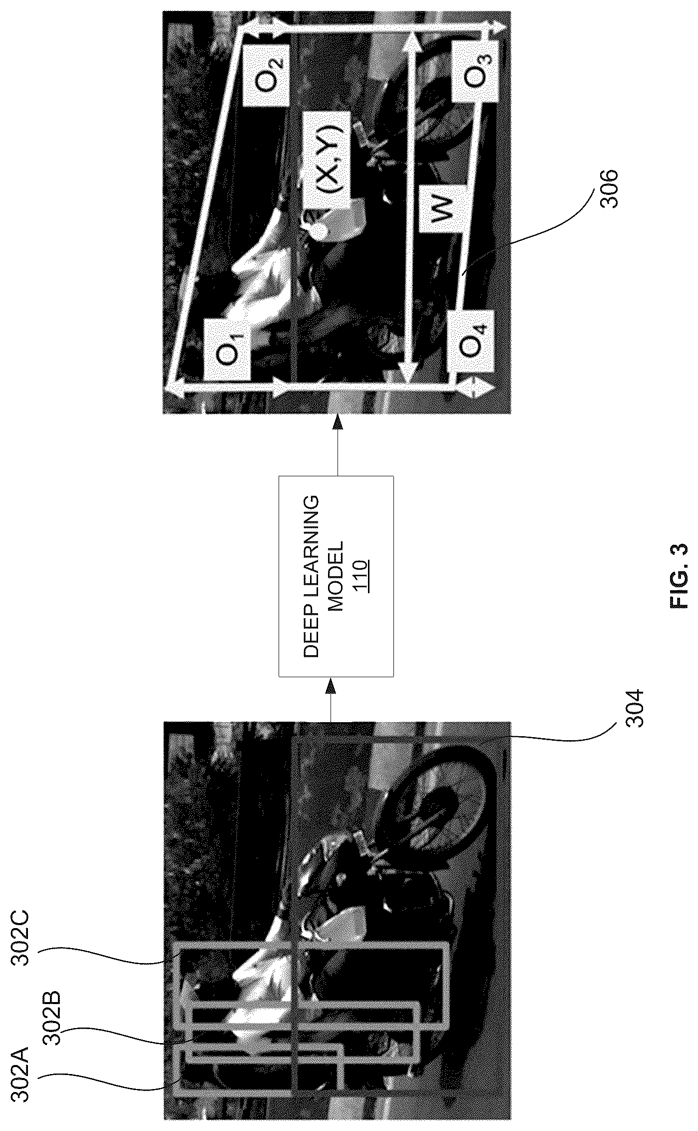 Patent US12315264 Figure 3 – System and method for detecting and tracking a two-wheeler vehicle traffic violation using a deep learning model