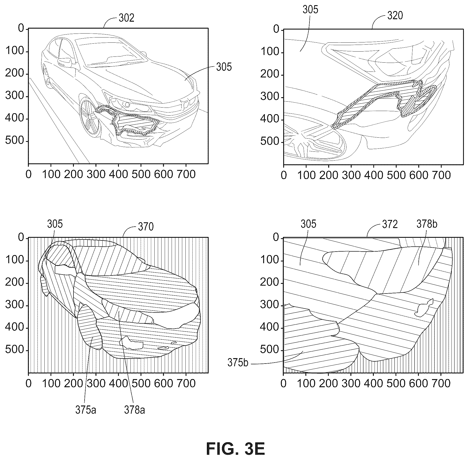 Patent US12315276 Figure 7 – Image processing systems for detecting types of damage to a vehicle